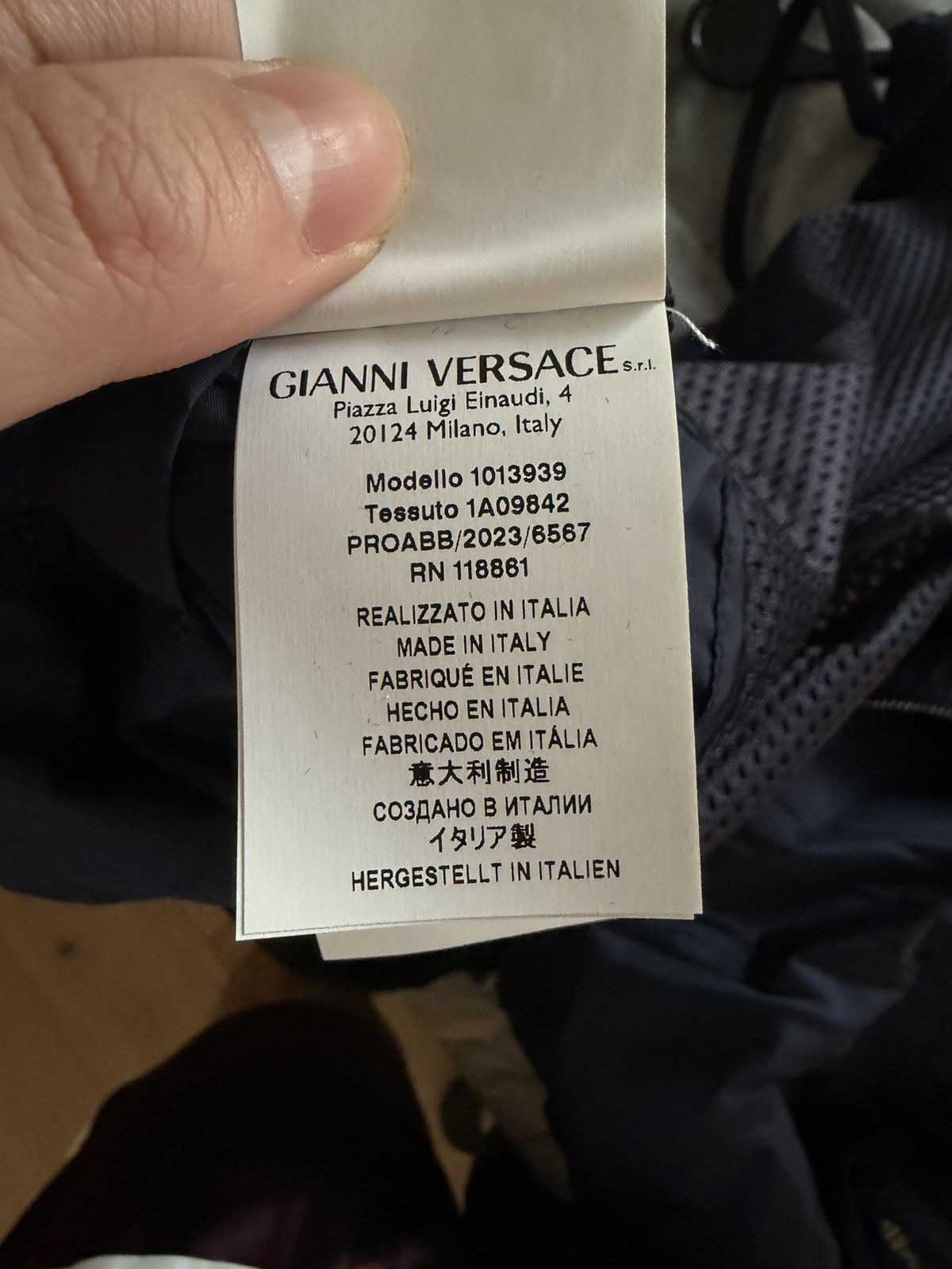 Versace Versace Graphic Nylon Windbreaker Hooded Jacket Size US M / EU 48-50 / 2 - 6 Thumbnail