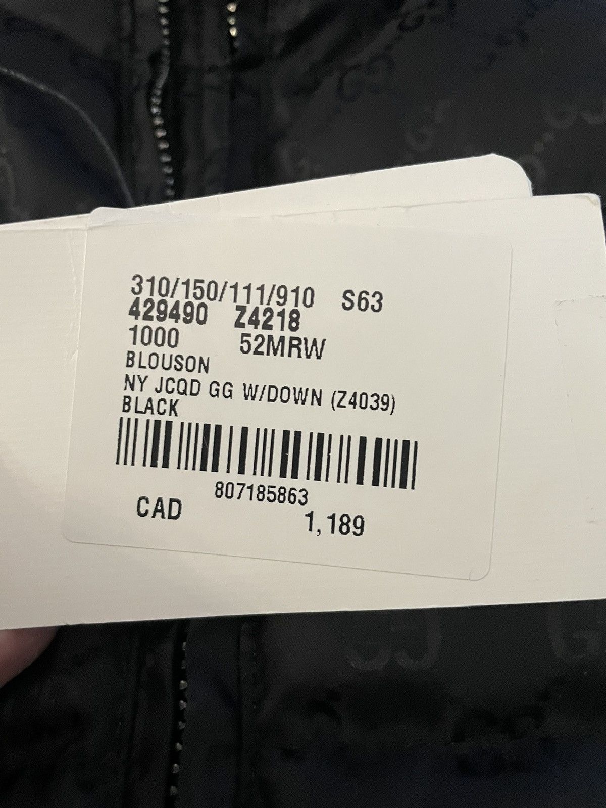 Designer × Gucci GUCCI JACQUARD DOWN JACKET Size US L / EU 52-54 / 3 - 4 Thumbnail