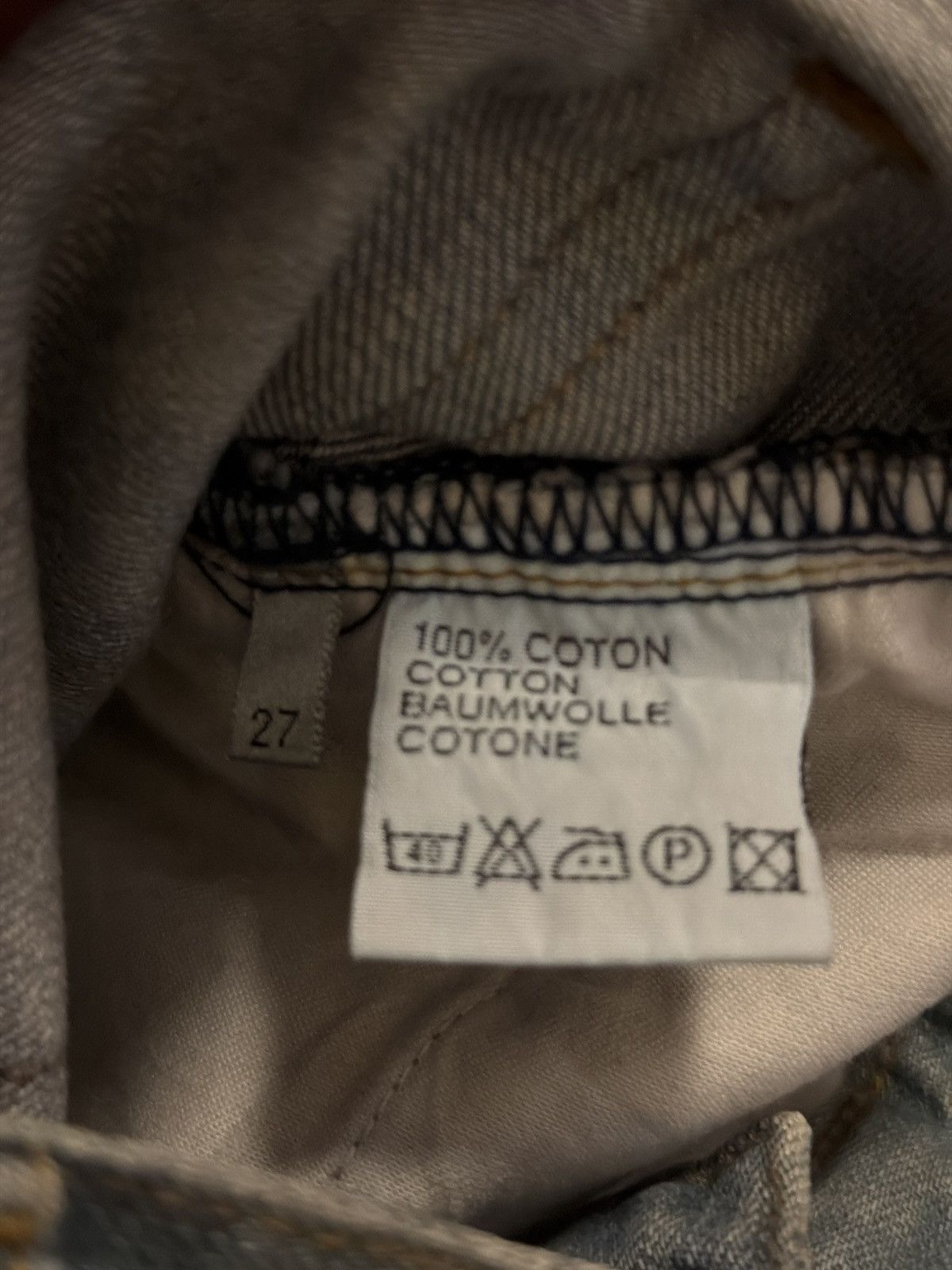 Dior SS04 Dirty Bleu Clair Denim Size US 27 - 7 Thumbnail