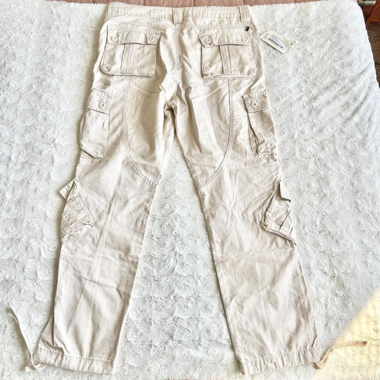 Other Matchstick Cargo Pants Mens 40x32 Beige Paratrooper Military Size US 40 / EU 56 - 3 Thumbnail