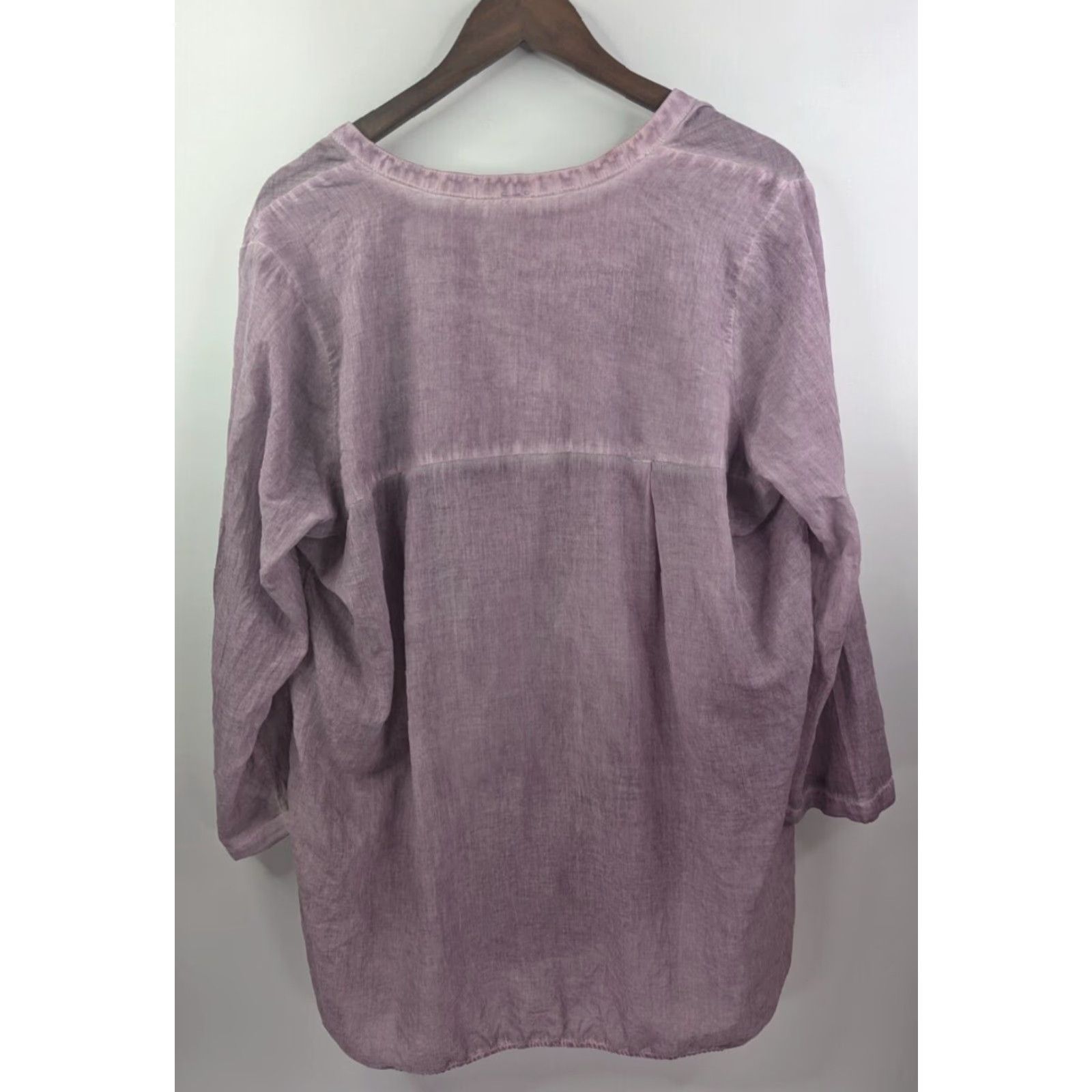 Free People VINTAGE Free People Pullover Shirt Women L Purple Drippy Washed? Size L / US 10 / IT 46 - 3 Thumbnail