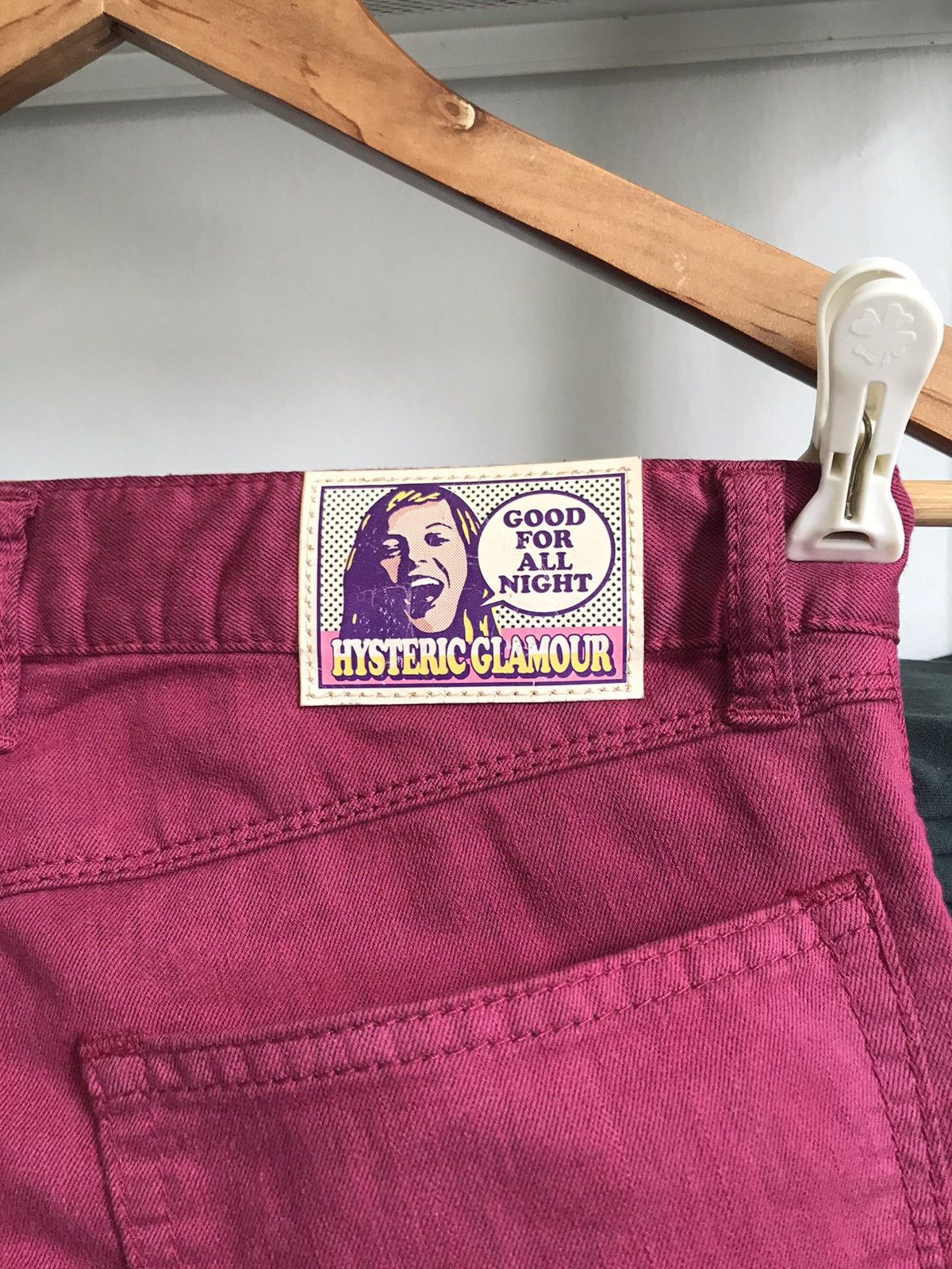 Hysteric Glamour Steal🔥 VINTAGE Hysteric Glamour Pink Jeans Size 23" - 5 Thumbnail