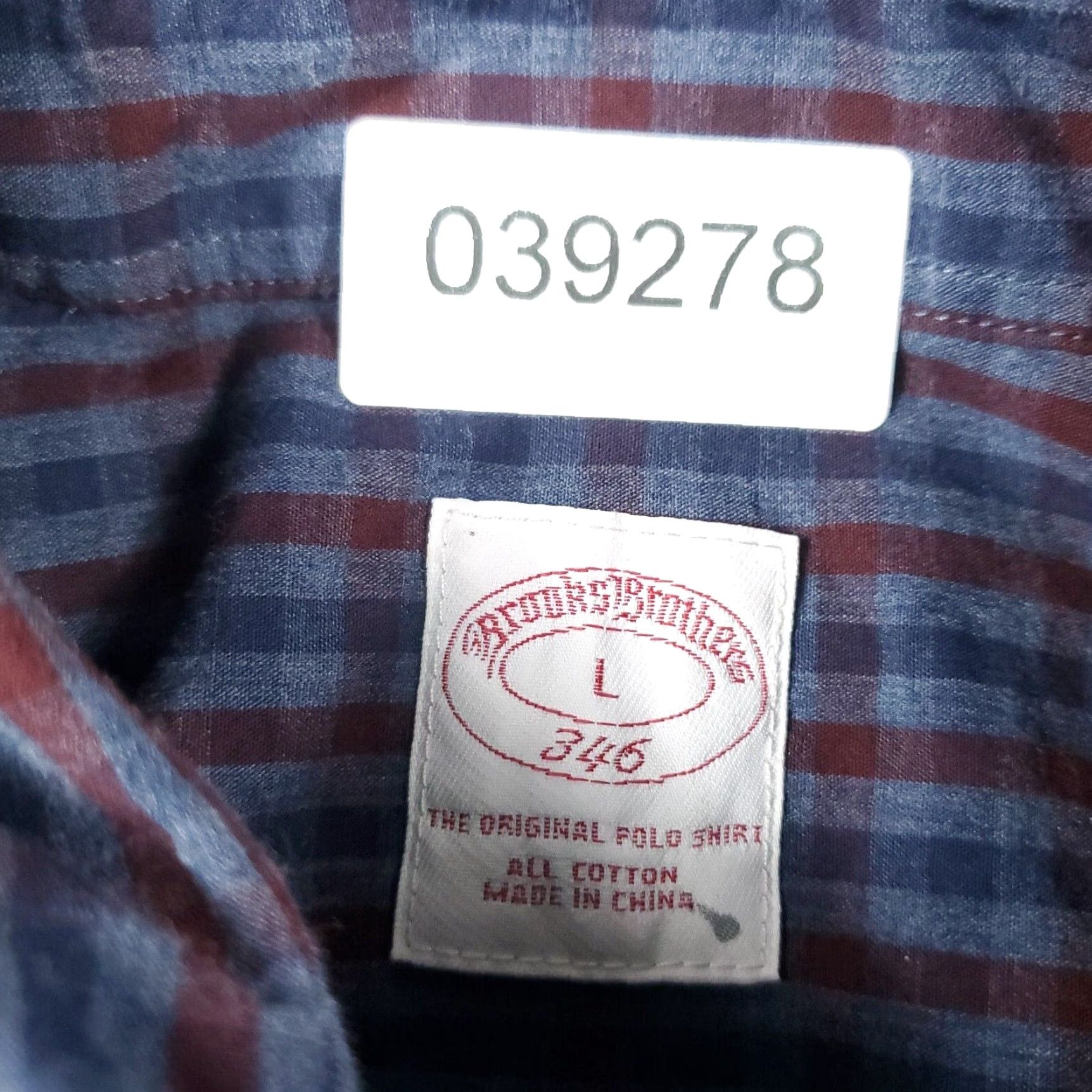 Brooks Brothers Brooks Brothers Button-Up Shirt Mens Large Blue Check Long Sleeve Casual Size US L / EU 52-54 / 3 - 6 Thumbnail