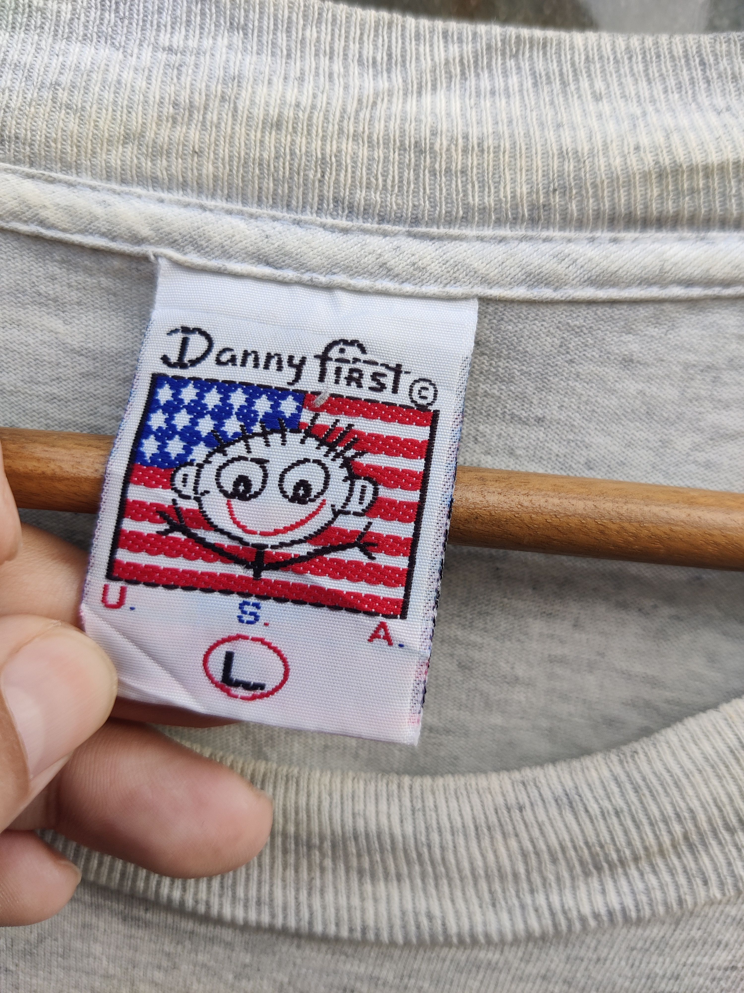 Japanese Brand Vintage Distressed Danny First USA Promo Shirt Size US L / EU 52-54 / 3 - 9 Thumbnail