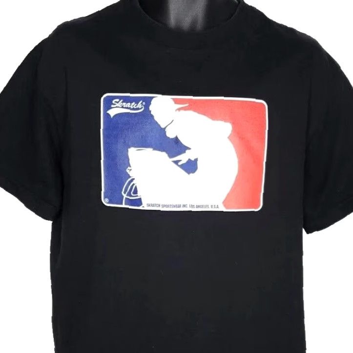 Vintage DJ Turntable Skratch T Shirt Mens Large Black USA Made Turntablism Graphic Tee Size US L / EU 52-54 / 3 - 2 Thumbnail