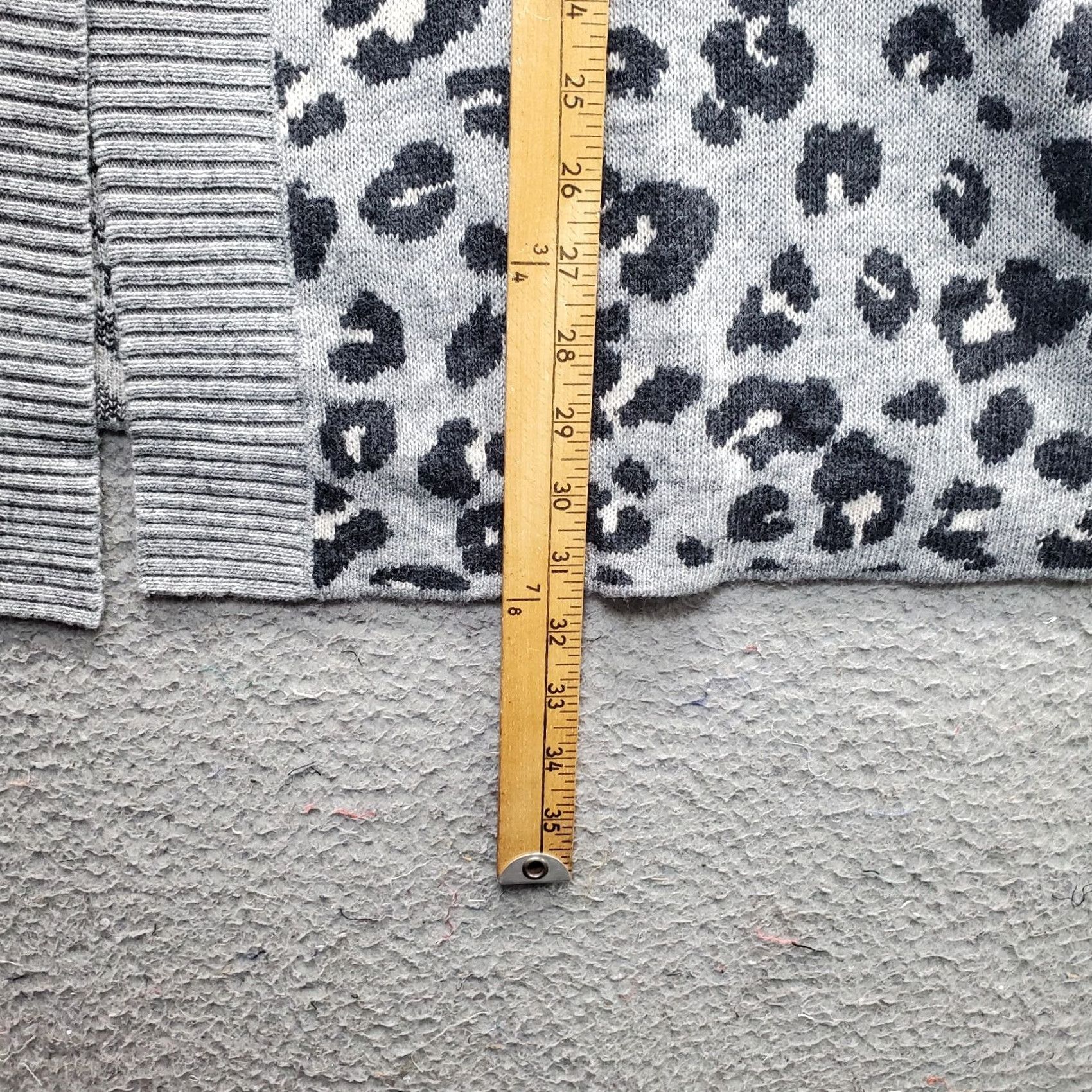 Loft LOFT Cardigan Womens XXL Multi Leopard Print Viscose Wool Blend Knit Open Front Size XXL / US 16-18 / IT 52-54 - 4 Thumbnail