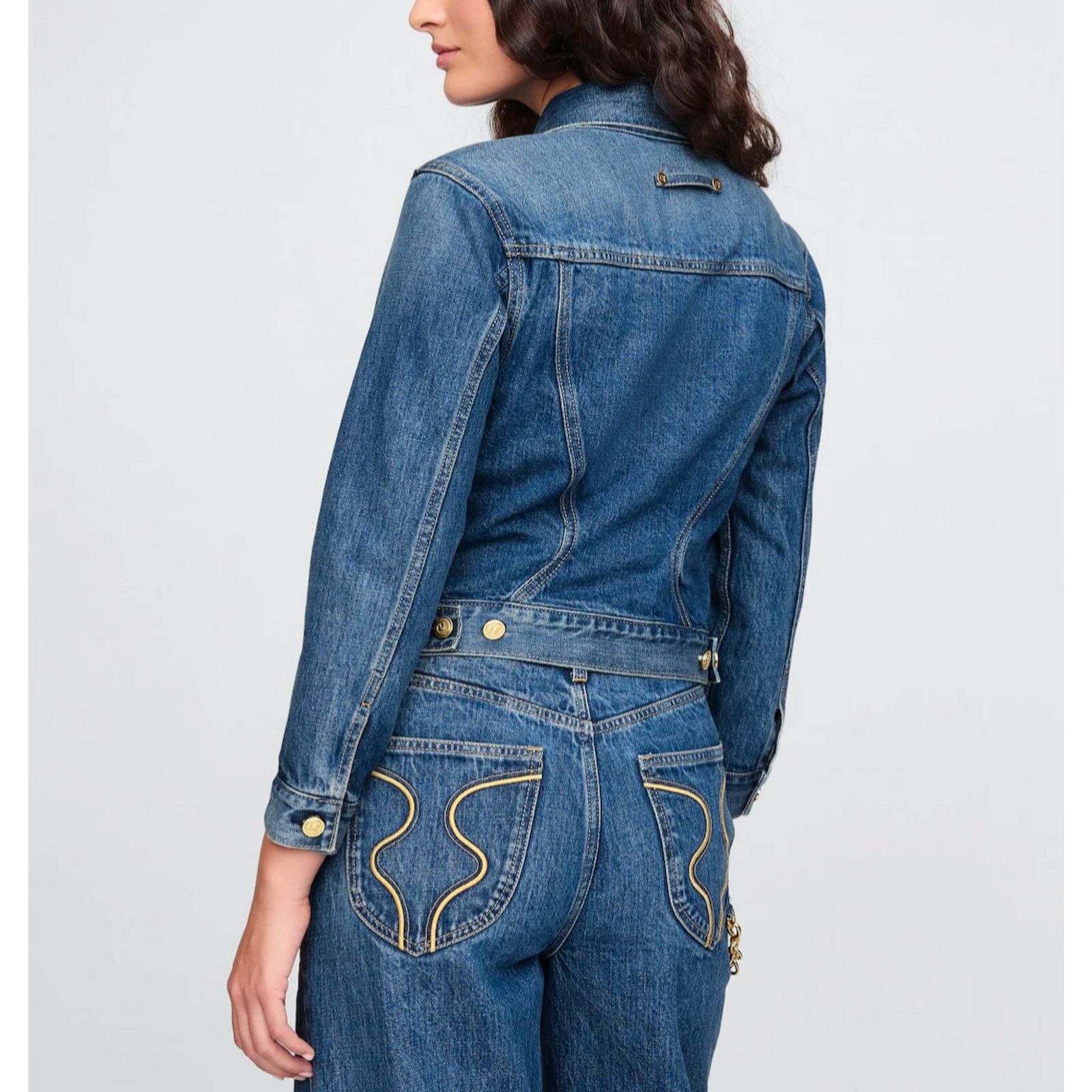 Cult Gaia Gap × Cult Gaia - Asymmetrical Denim Jacket / S / NWT Size S / US 4 / IT 40 - 2 Thumbnail