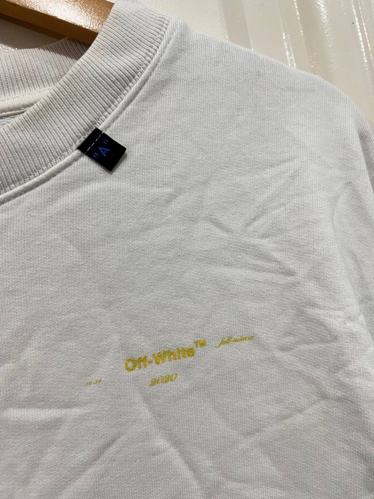 Off-White Off White Yellow Arrow BackPrint Sweatshirt Size US M / EU 48-50 / 2 - 4 Thumbnail