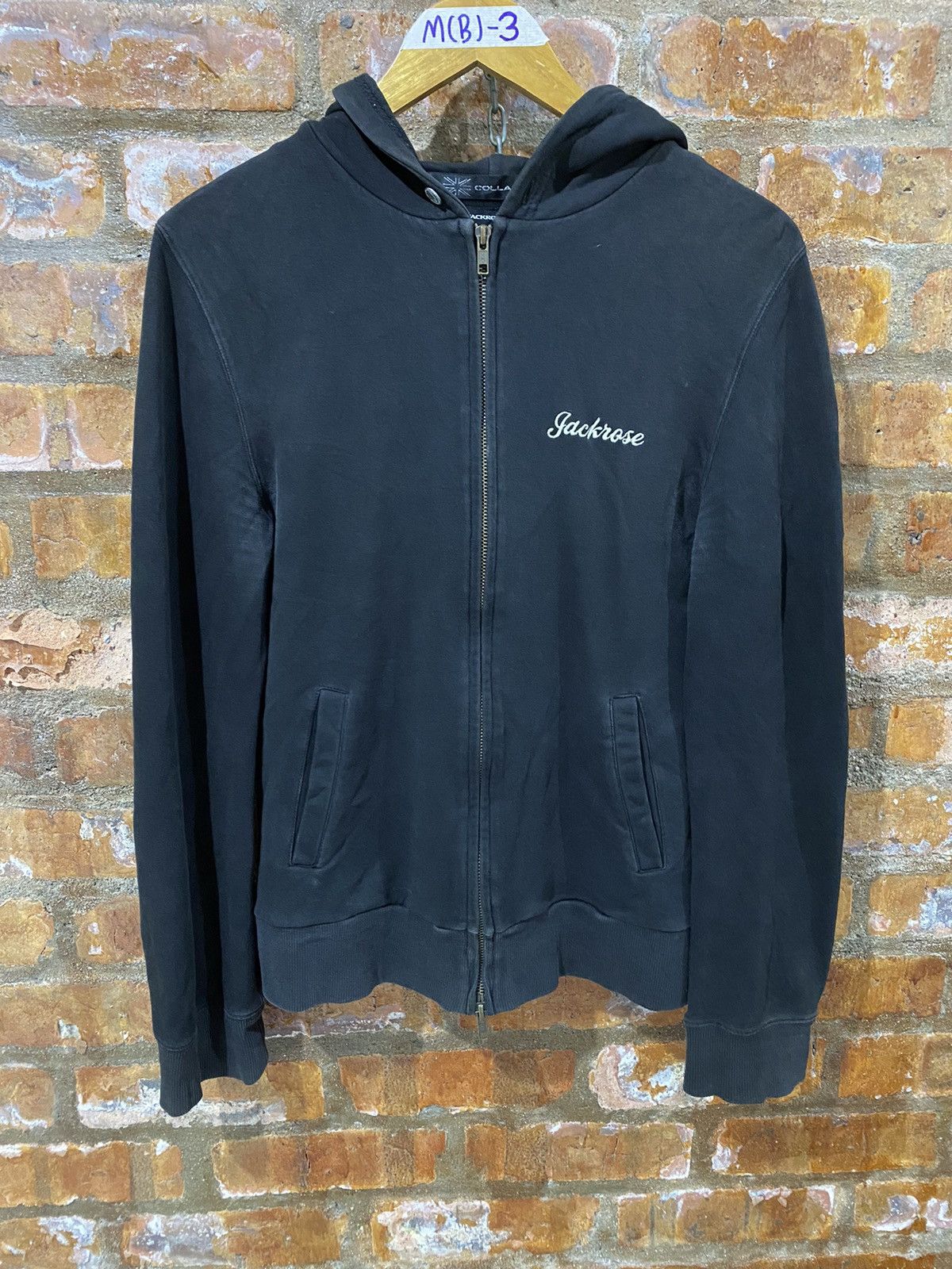 JACKROSE × Japanese Brand × Shellac 2000s Jackrose X Collars skull cross bone death hoodie Size US M / EU 48-50 / 2 - 7 Thumbnail