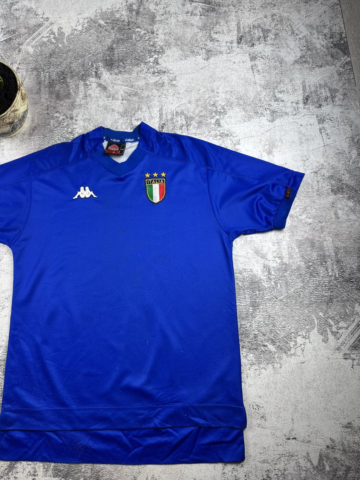 Kappa Vintage Italy 1998/2000 National Kappa Home Soccer Football T Shirt Jersey Tee Size US L / EU 52-54 / 3 - 3 Thumbnail