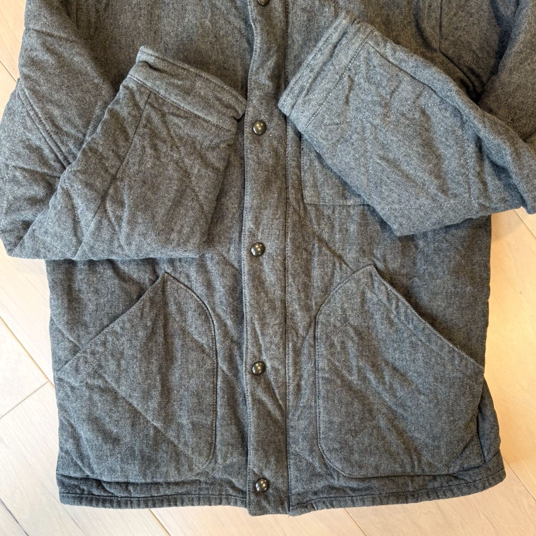 J.Crew J Crew Sussex Jacket Medium Gray Brown Full Zip Insulated Outerwear Military Shirt (or category) Size US M / EU 48-50 / 2 - 5 Thumbnail