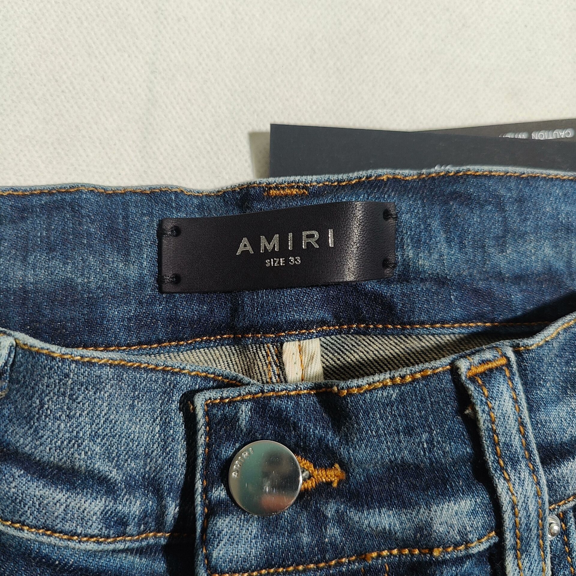 Amiri amiri blue patched ripped skinny jeans Size US 34 / EU 50 - 3 Thumbnail