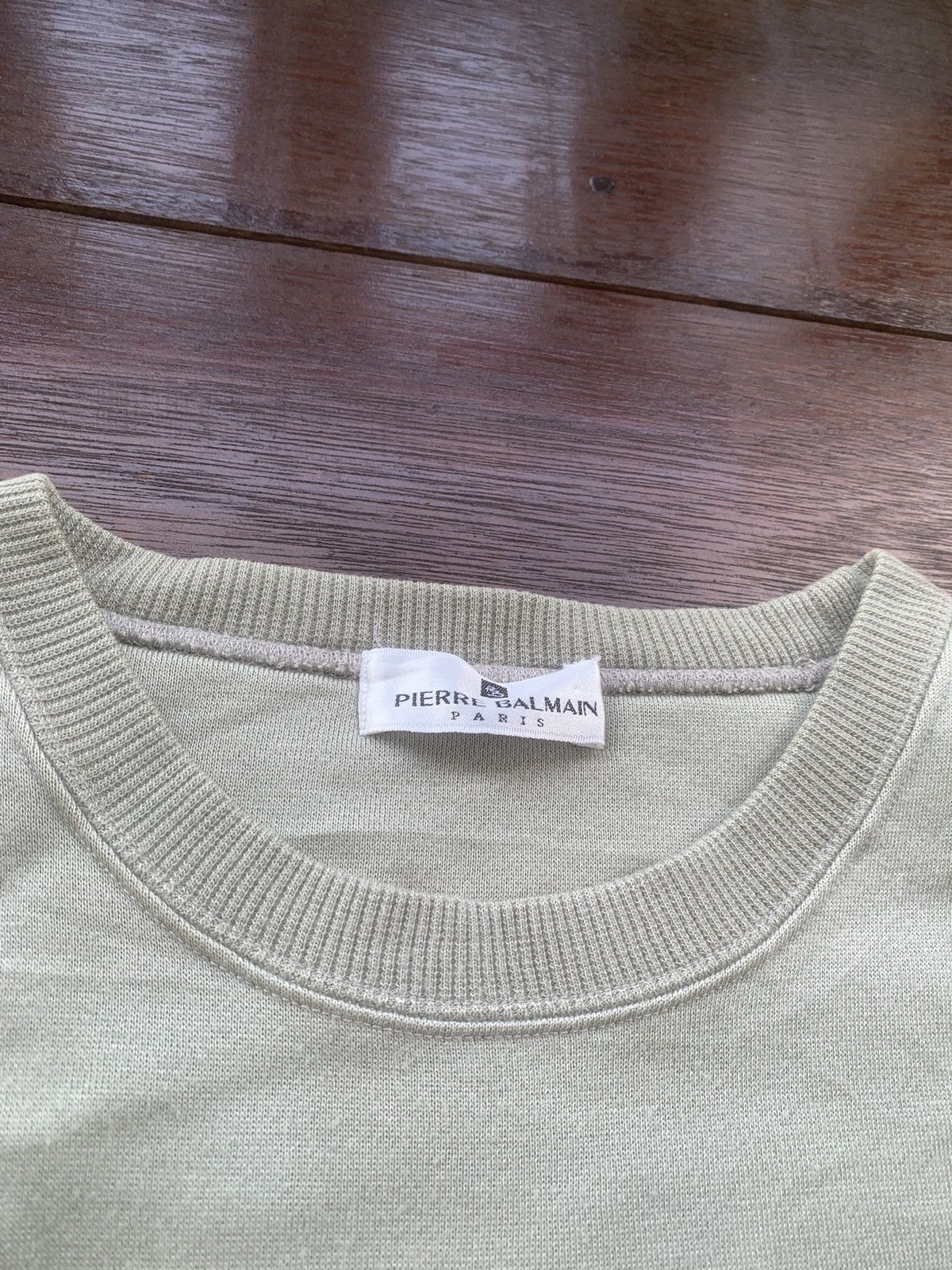 Balmain × Pierre Balmain × Vintage 90s Balmain Paris Pierre Balmain embroidery logo sweatshirt Size US L / EU 52-54 / 3 - 3 Thumbnail