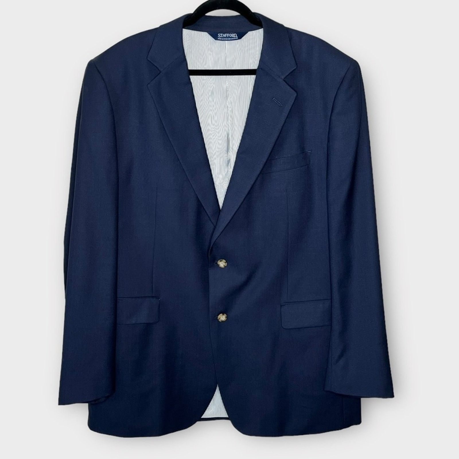 Stafford navy blue blazer outlet