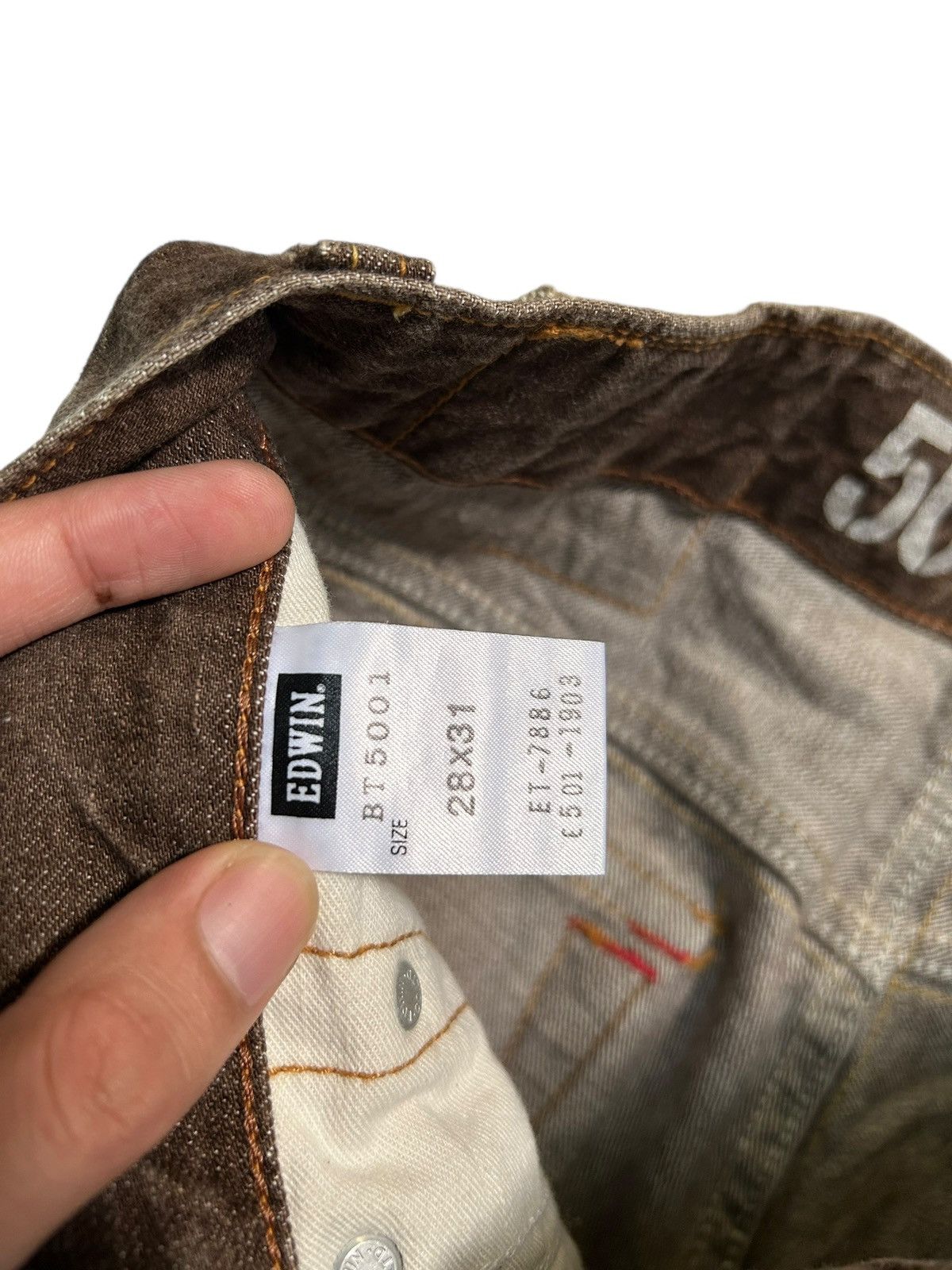 Japanese Brand × Kapital × Vintage Rusty Edwin Flare Distressed Japanese Denim Jeans Size US 31 - 8 Thumbnail
