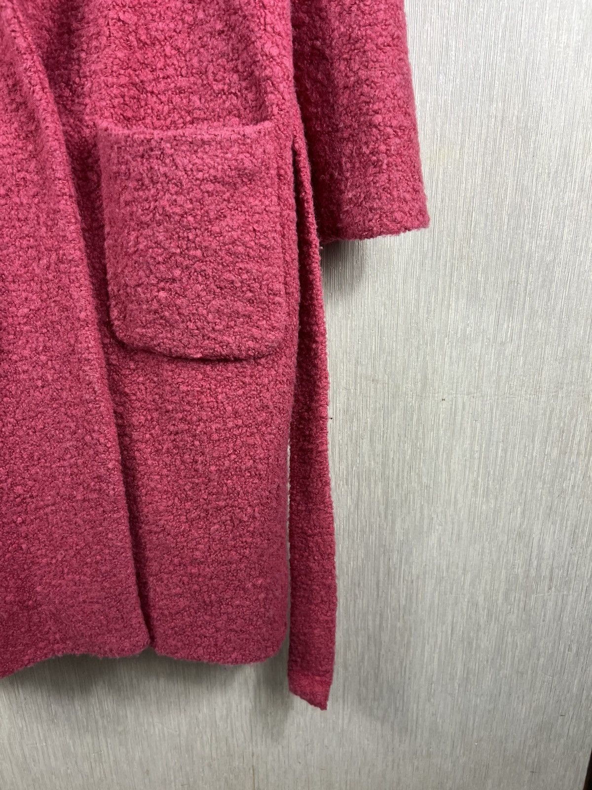 Ganni Ganni programme teddy long tied coat sherpa wool nylon pink Size M / US 6-8 / IT 42-44 - 7 Thumbnail