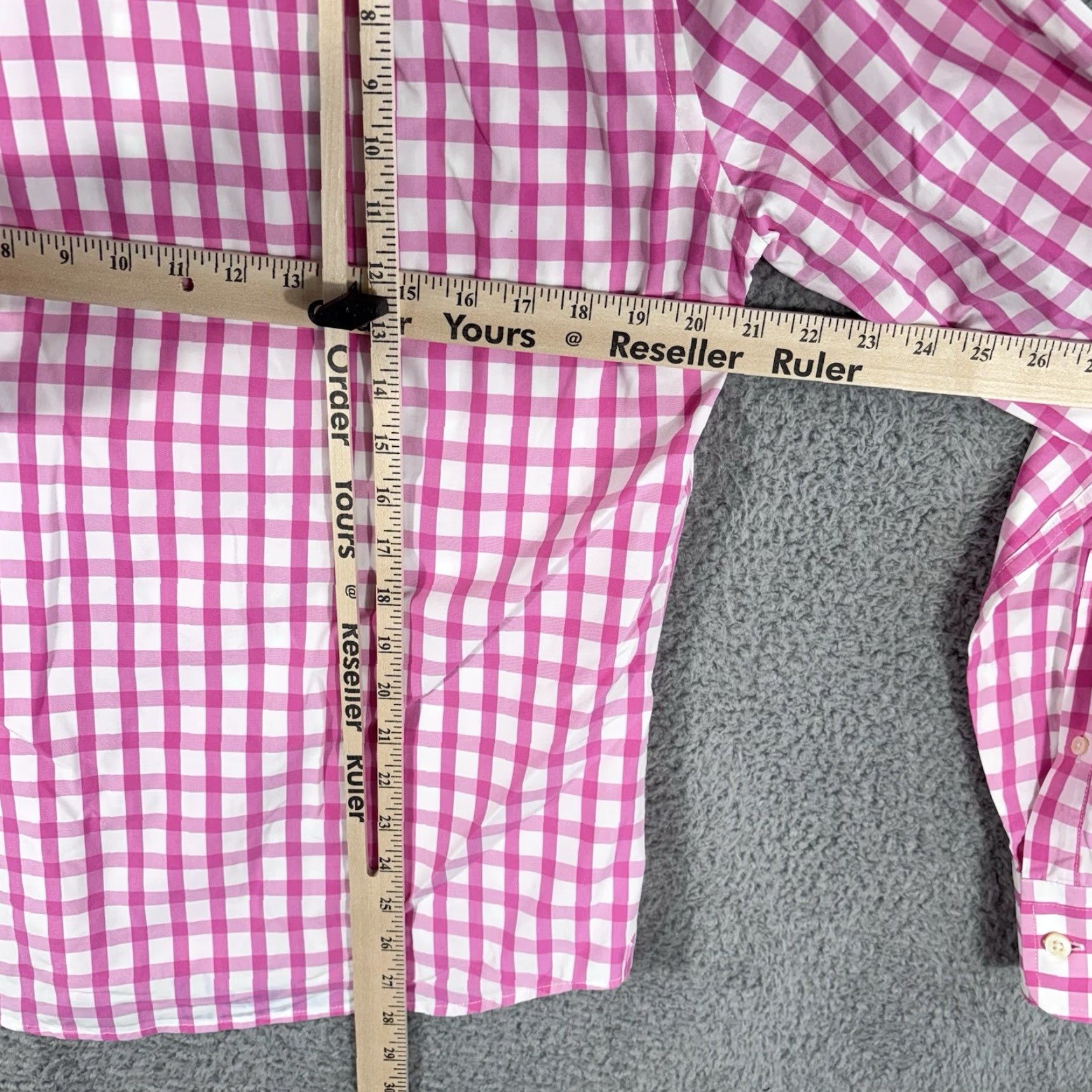 Abercrombie & Fitch Abercrombie & Fitch Button-Down Shirt Mens M Pink White Checkered Button-Up Pocketed Cotton Casual Size US M / EU 48-50 / 2 - 5 Thumbnail