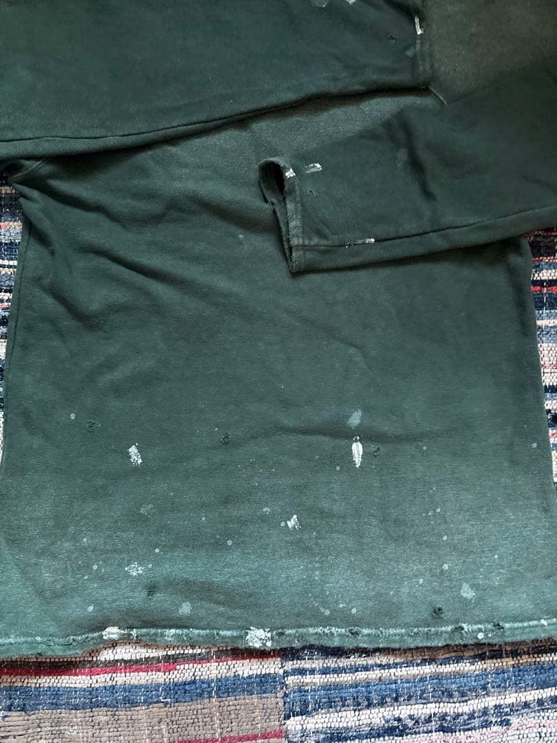 Kapital KAPITAL Dark Green Distressed Sweatshirt 3 Size US L / EU 52-54 / 3 - 10 Thumbnail