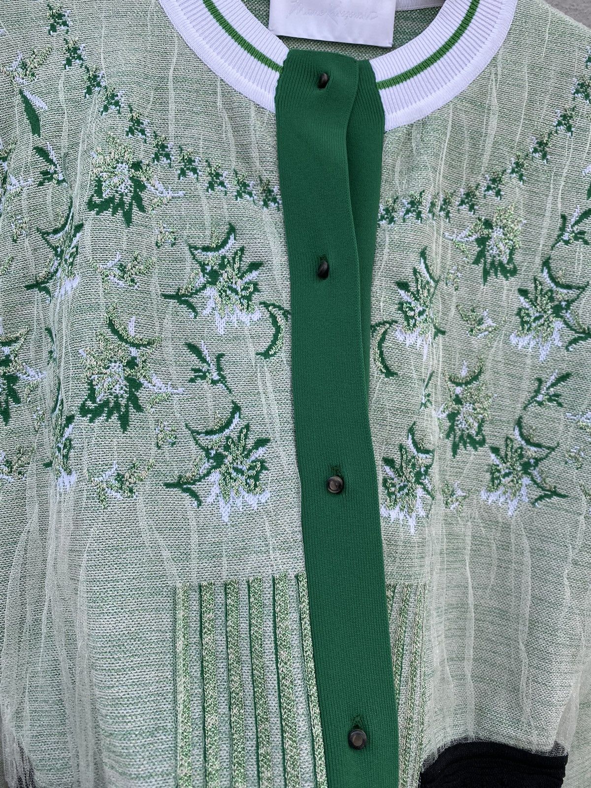 Japanese Brand Mame Kurogouchi Floral Japanese Designer Size S / US 4 / IT 40 - 4 Thumbnail