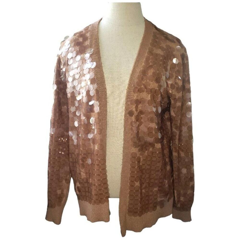 Chicos CT1633 Chico's Sequin Cardigan Sweater M Size M / US 6-8 / IT 42-44 - 1 Thumbnail