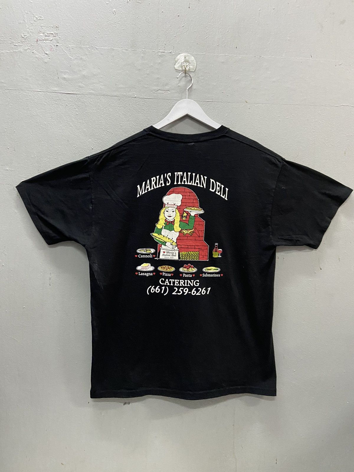 Vintage MARIA’S ITALIAN DELIVERY TEE SHIRT Size US XL / EU 56 / 4 - 1 Thumbnail