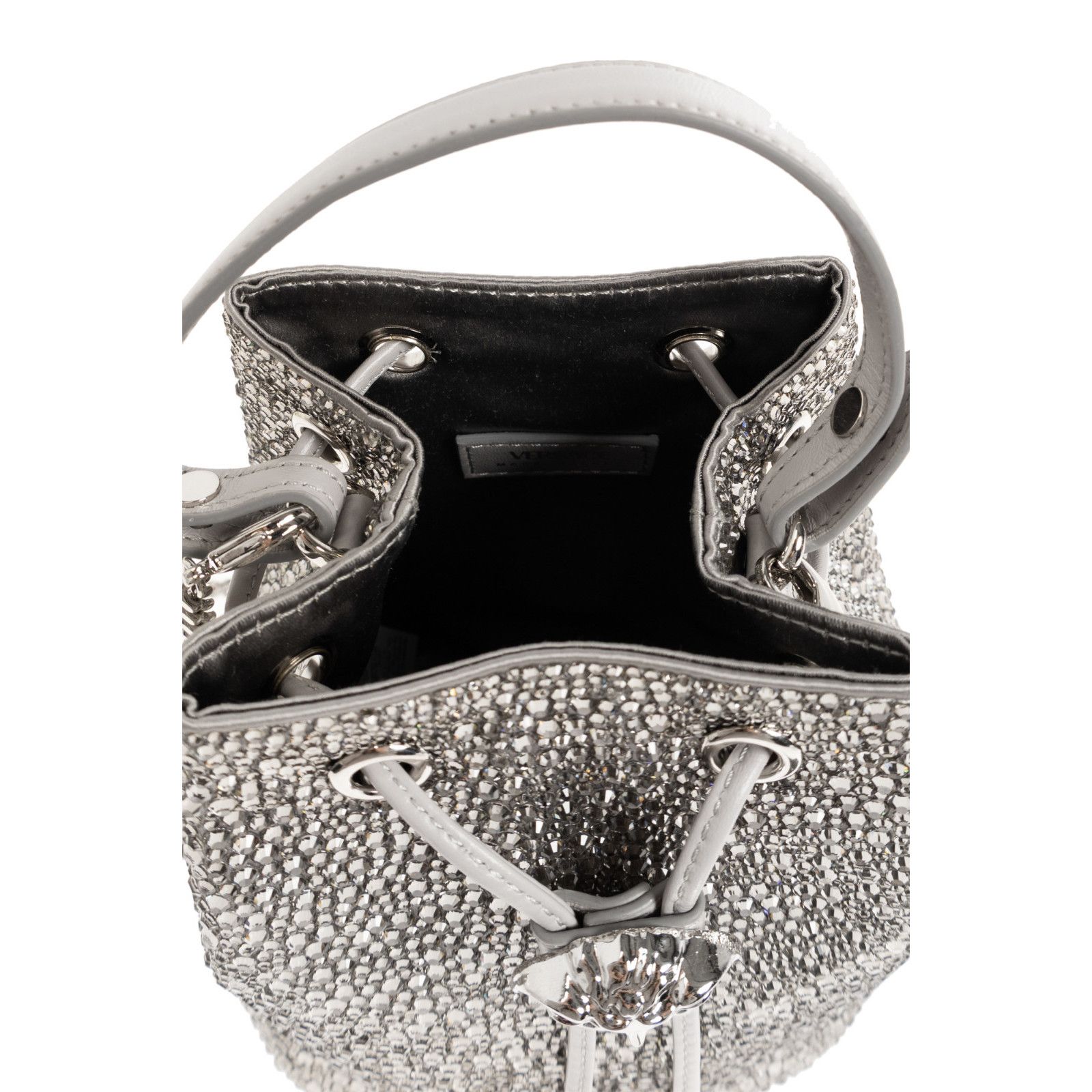 Versace VERSACE Le Medusa Silver Leather Shoulder Bag New & Authenti Size ONE SIZE - 4 Thumbnail