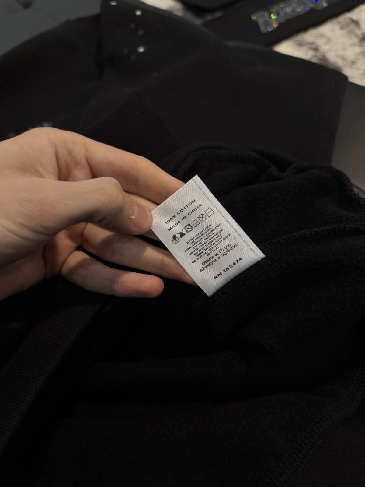 Sp5der Sp5der Black VVS Stone Hoodie Size (XXL) 2026 100% Authentic Size US L / EU 52-54 / 3 - 9 Thumbnail
