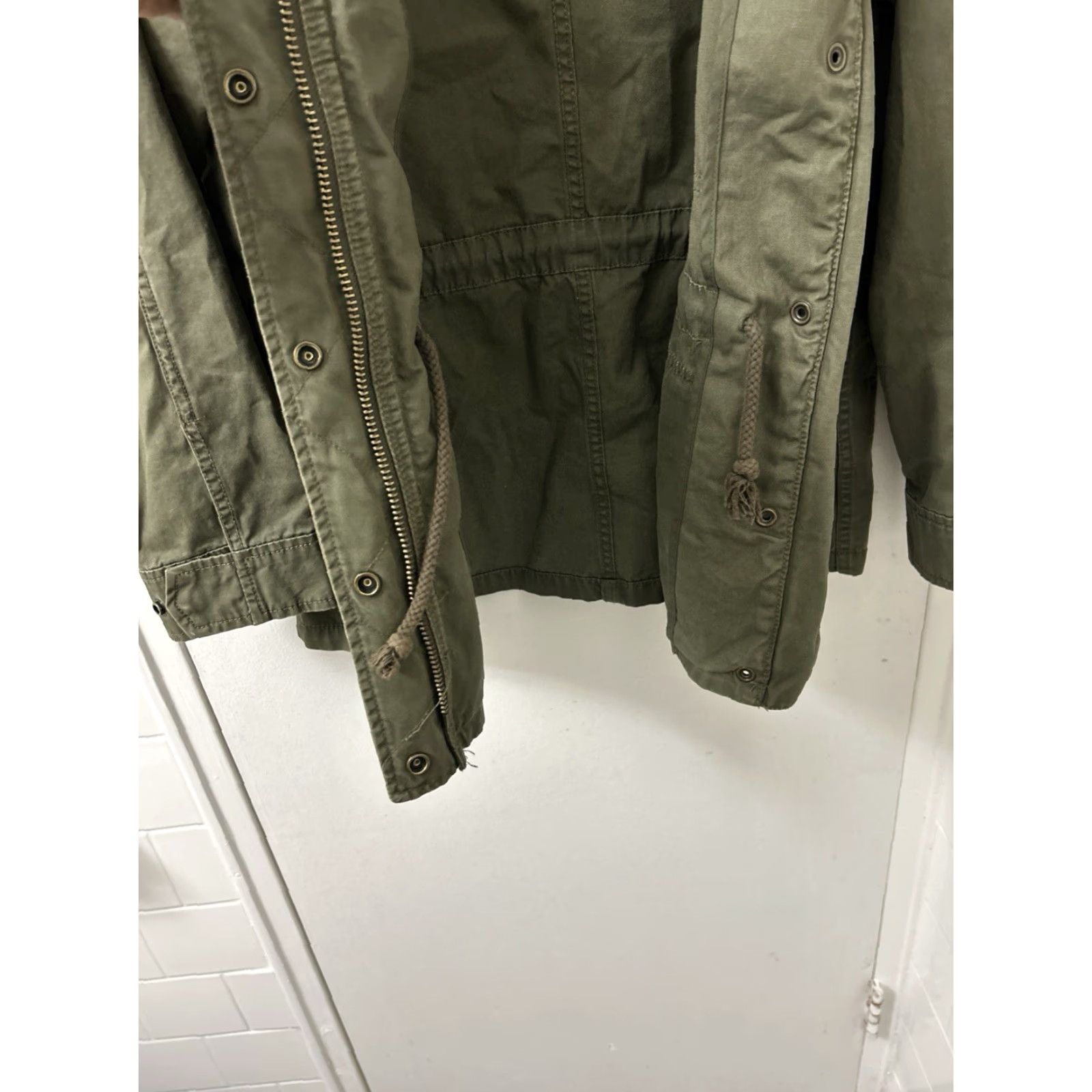 Madewell Madewell Field Jacket Womens S Olive Green Full Zip Military Coat Size S / US 4 / IT 40 - 5 Thumbnail