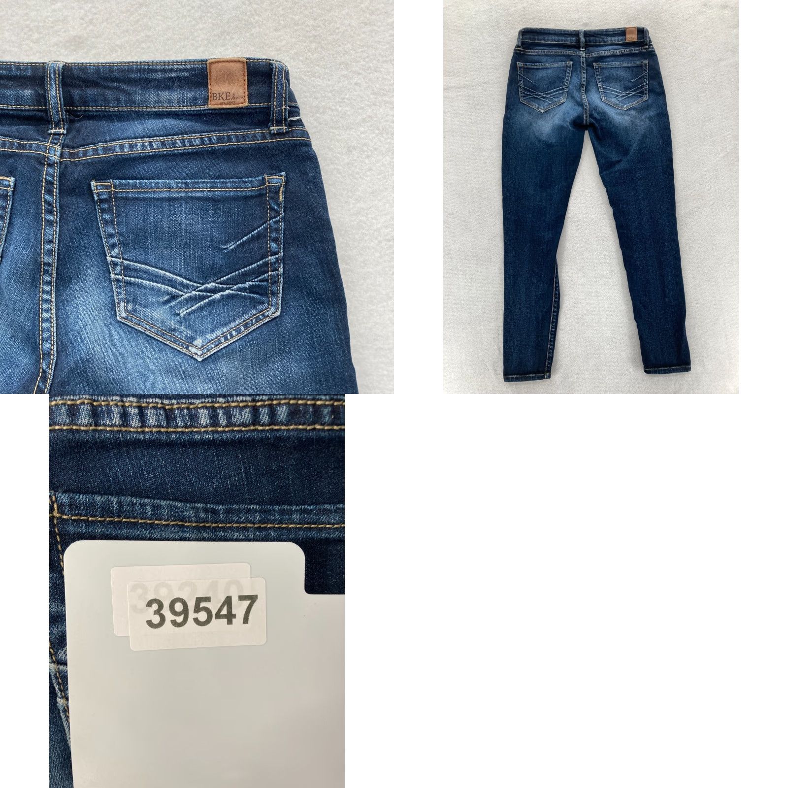 Vintage BuckIe BKE Jeans Women Stella Ankle Skinny Dark Blue Stretch Denim Grunge Jeans 26 Buckle BKE Stella Women Grunge Slim Ankle Denim Blue Size 26" / US 2 / IT 38 - 9 Thumbnail