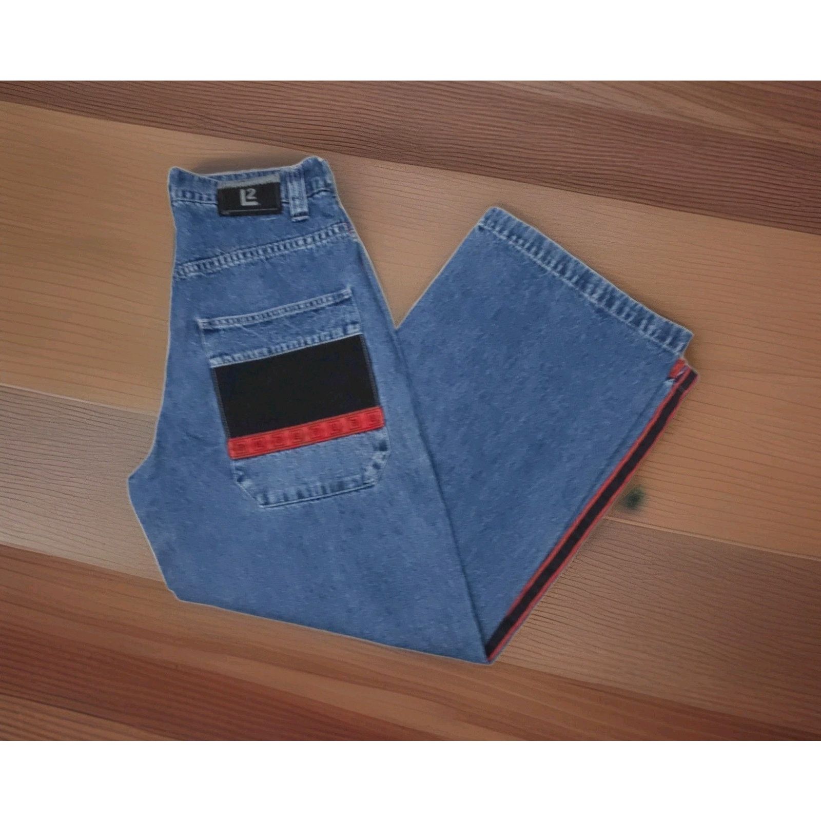 Levi's VTG LEVIS L2 BAGGY STRAIGHT CARPENTER SKATER Hong Kong Y2K Size US 29 - 3 Thumbnail