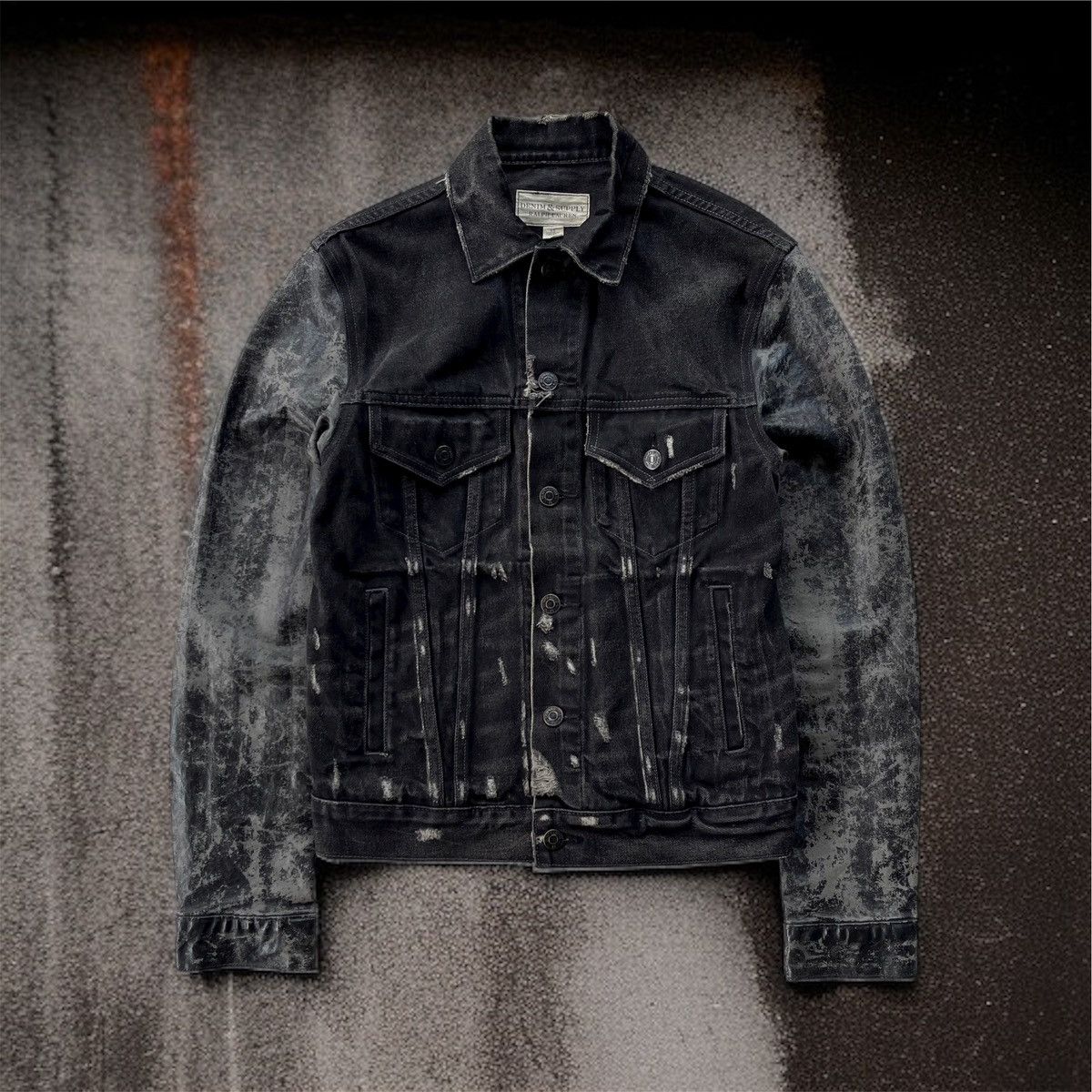 Denim & Supply Ralph Lauren 🔥Vtg Denim & Supply Ralph Lauren Waxed Sleeve Trucker Jacket Size US S / EU 44-46 / 1 - 3 Thumbnail