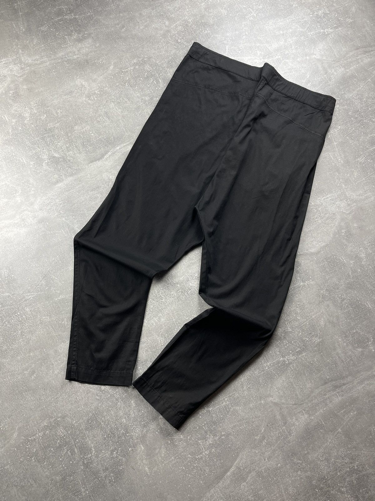 Other Avant Garde I M Brian IMB Drawstring Relaxed Pants Black Size US 33 - 7 Thumbnail