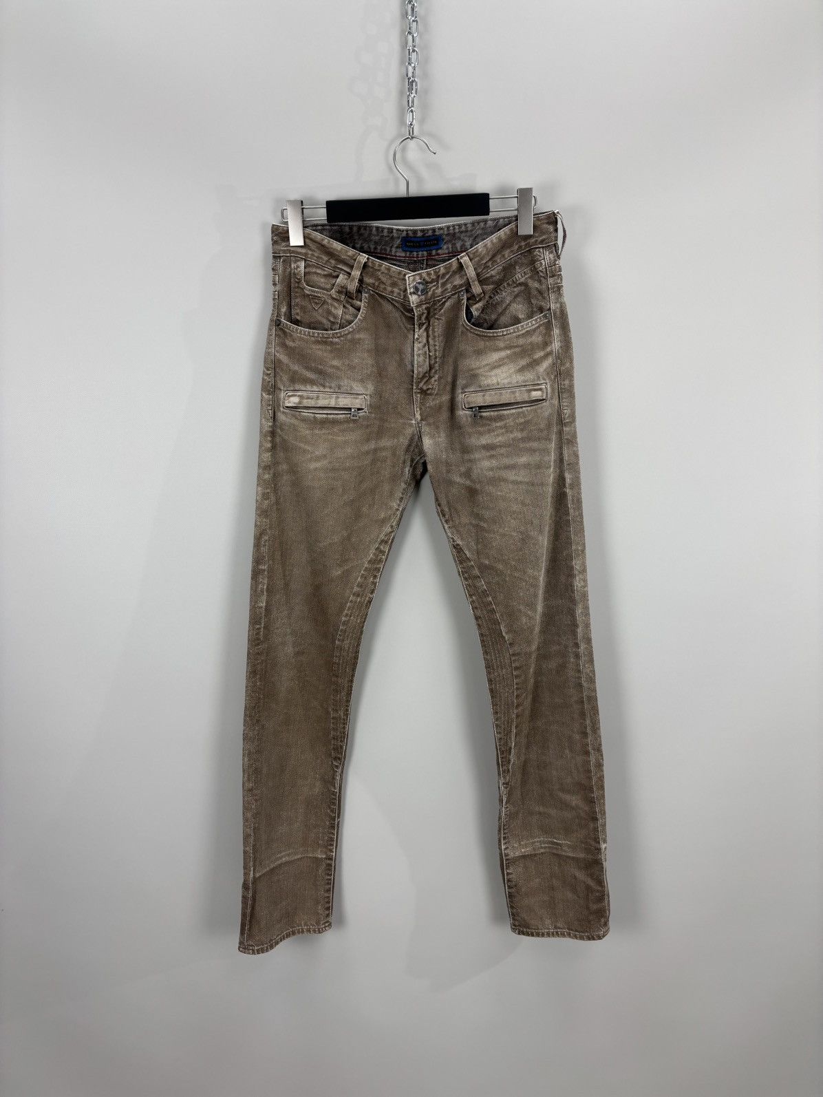 Mens jeans Y2k Guess Tiesto Size 32 Color Brown