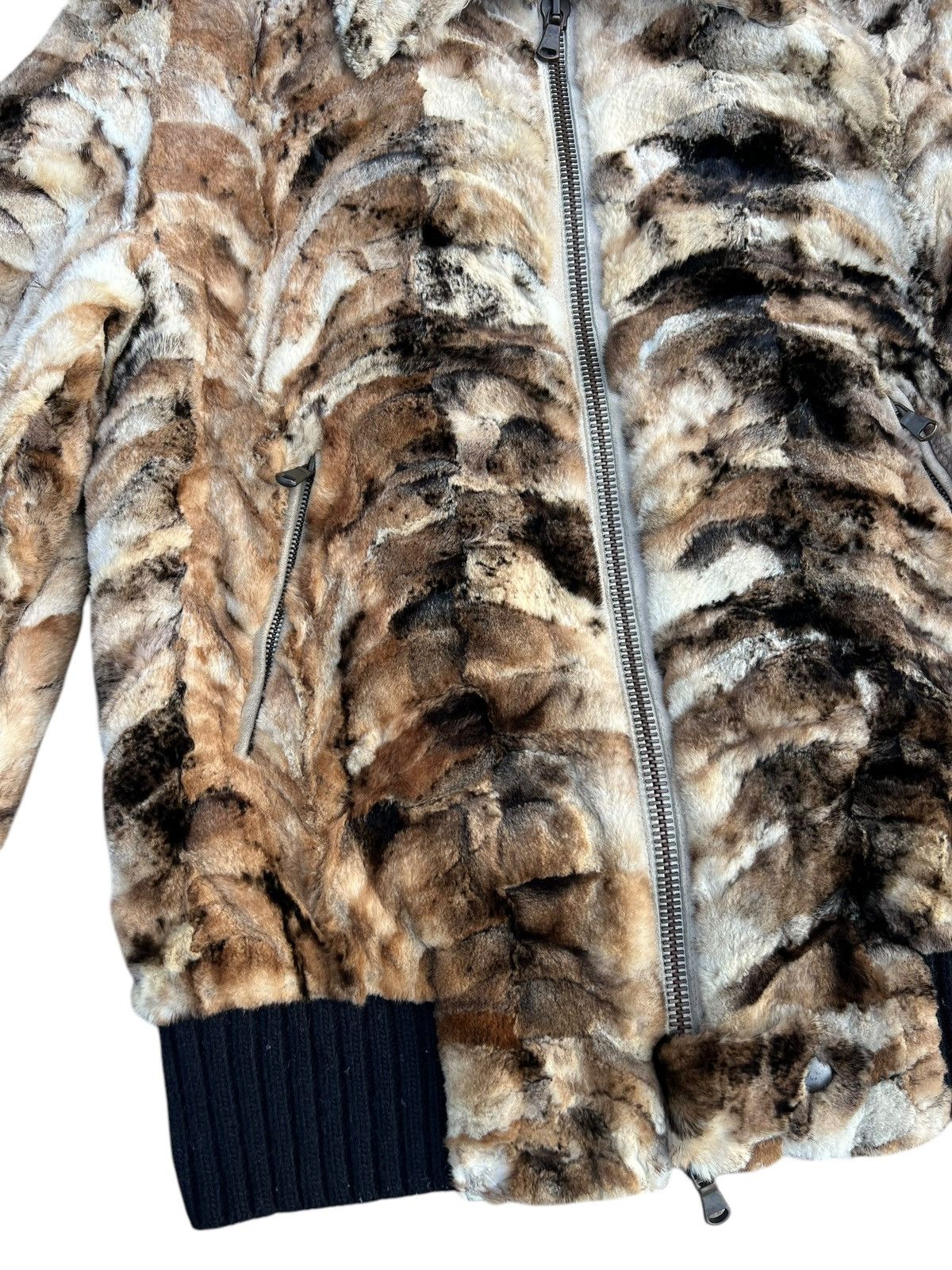 Costume National Archive Costume National Leather Fur Bomber Jacket Size US XS / EU 42 / 0 - 9 Thumbnail