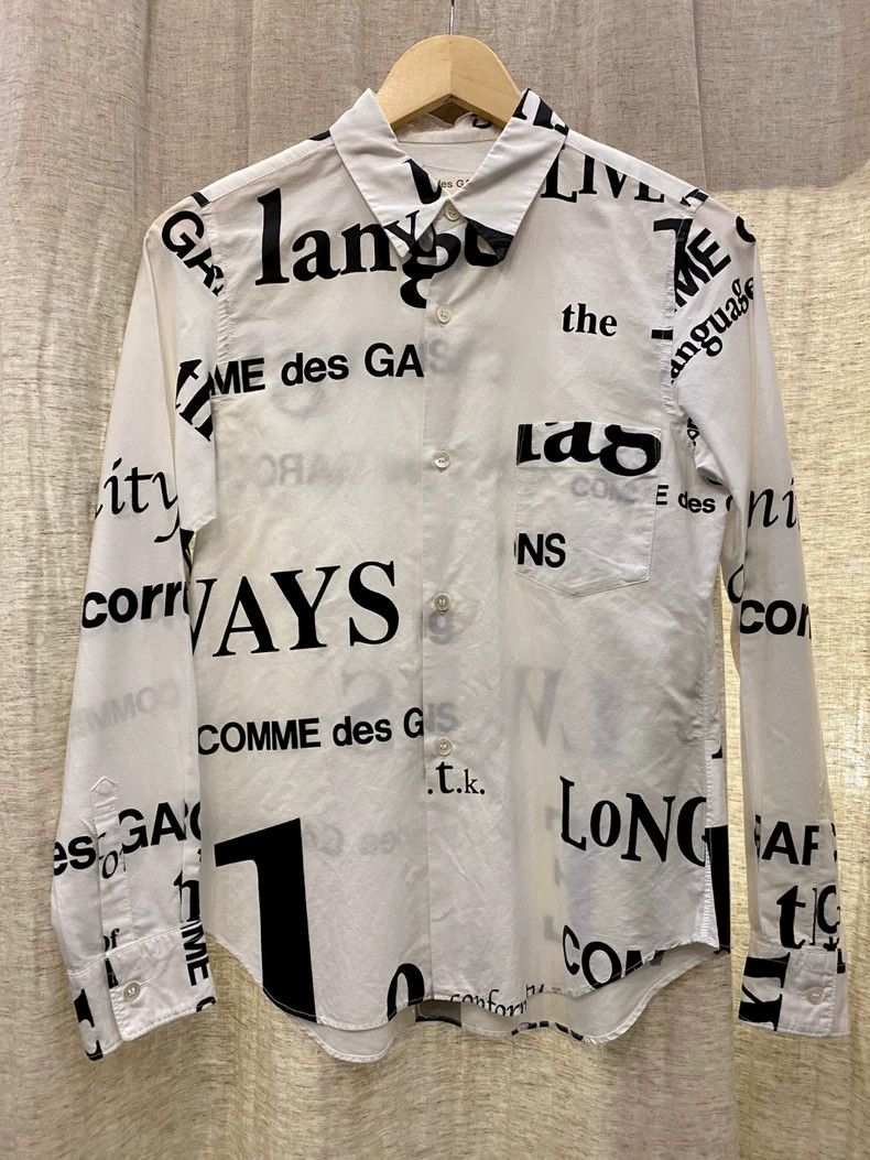 COMME des GARCONS Logo Print Shirt - dmc
