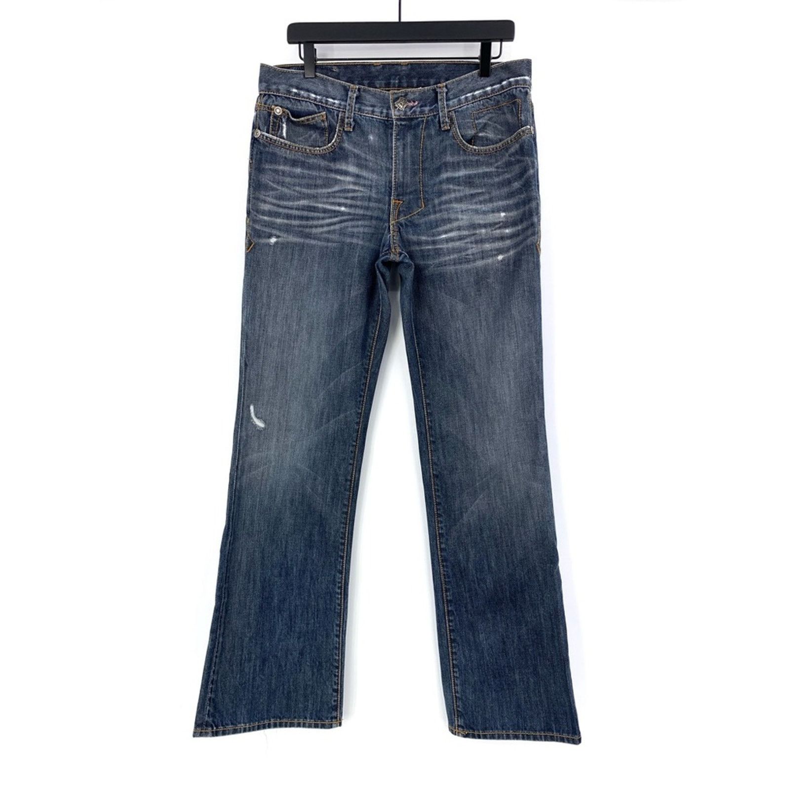 Monarchy MONARCHY Boot Cut Jeans Medium Blue Wash 34x31 Size US 34 / EU 50 - 1 Thumbnail
