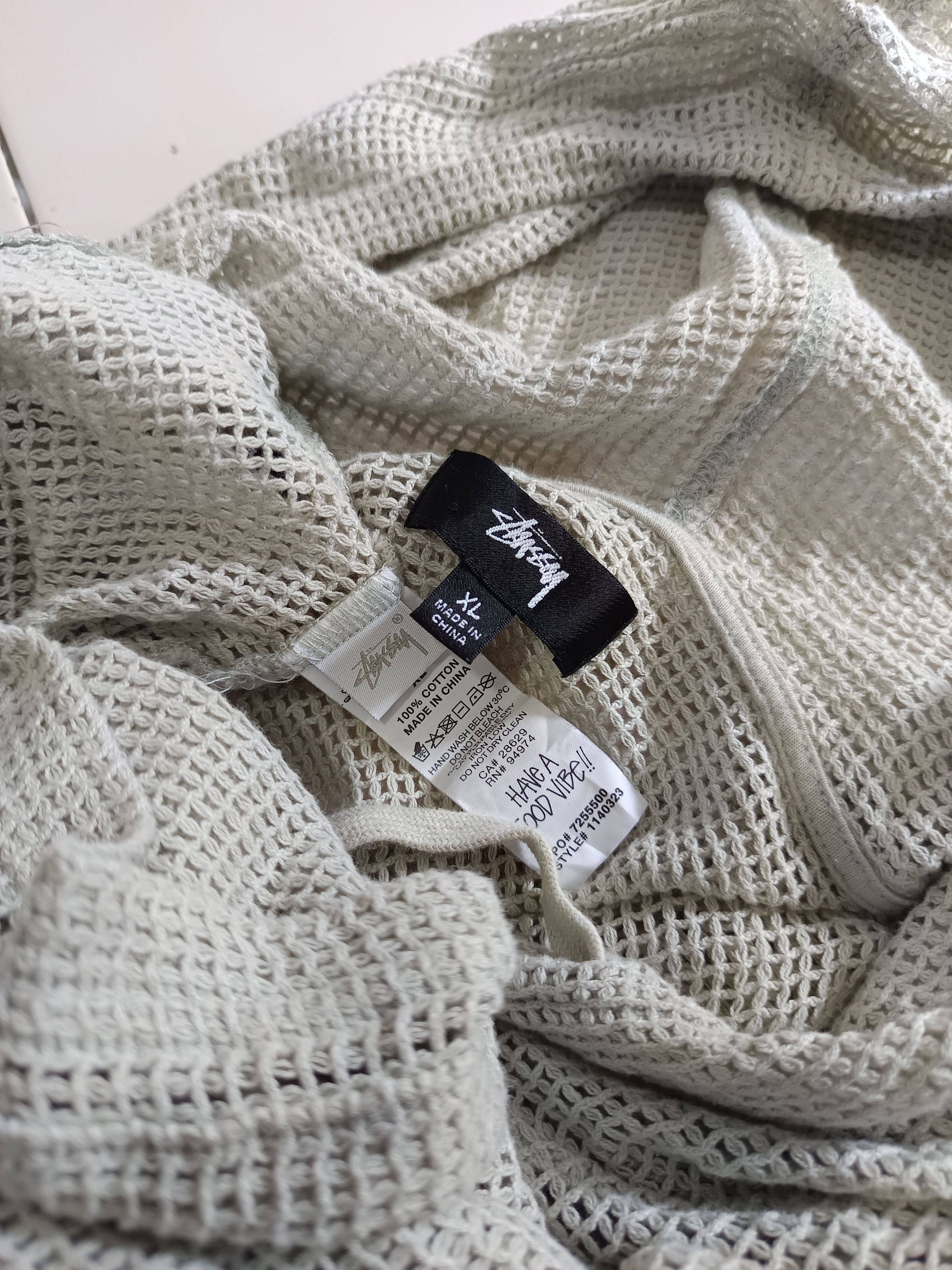 Stussy Stussy mesh knit hoodie Size US XL / EU 56 / 4 - 5 Thumbnail