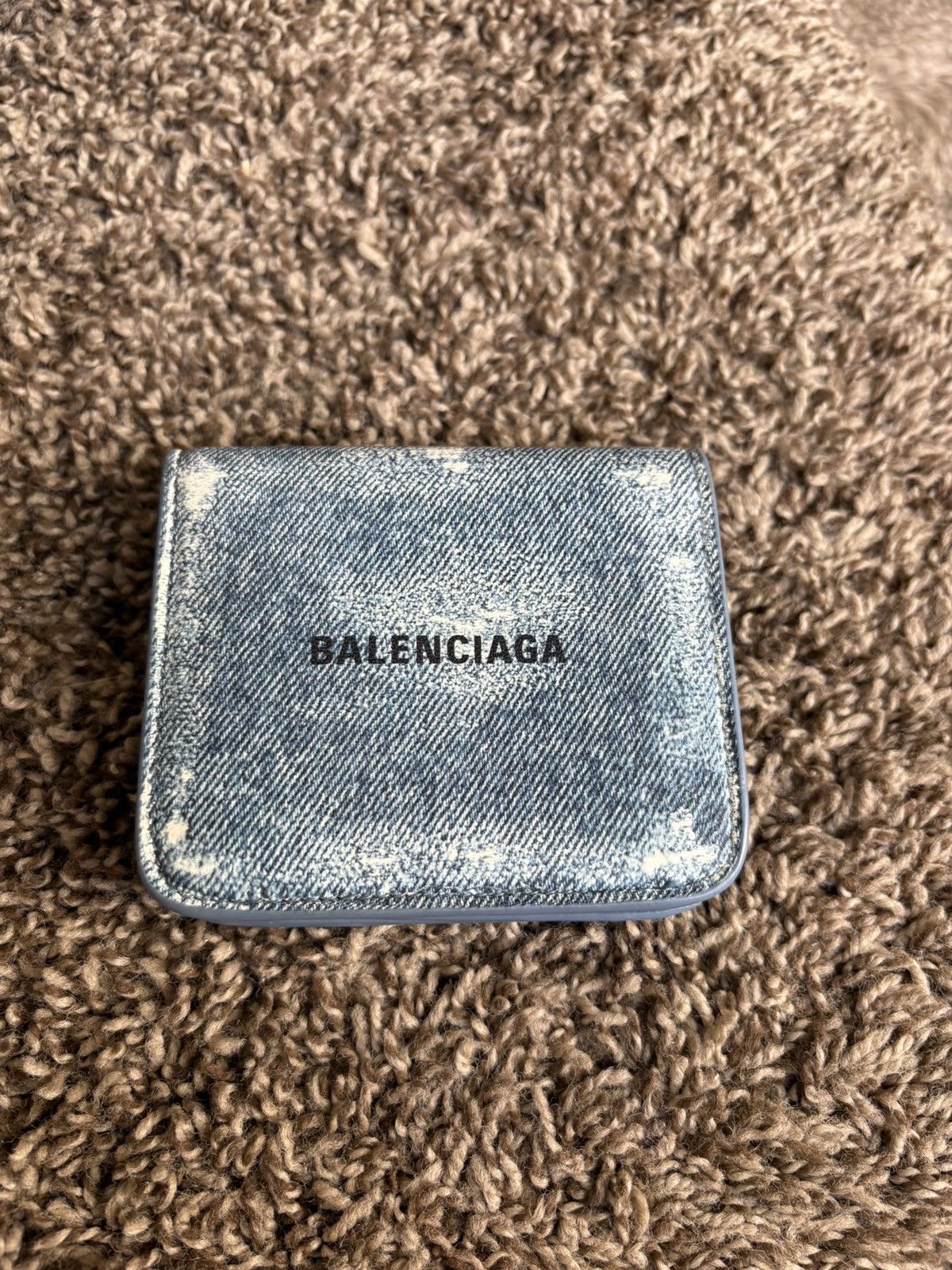 Balenciaga Balenciaga Blue Denim Wallet Size ONE SIZE - 1 Thumbnail