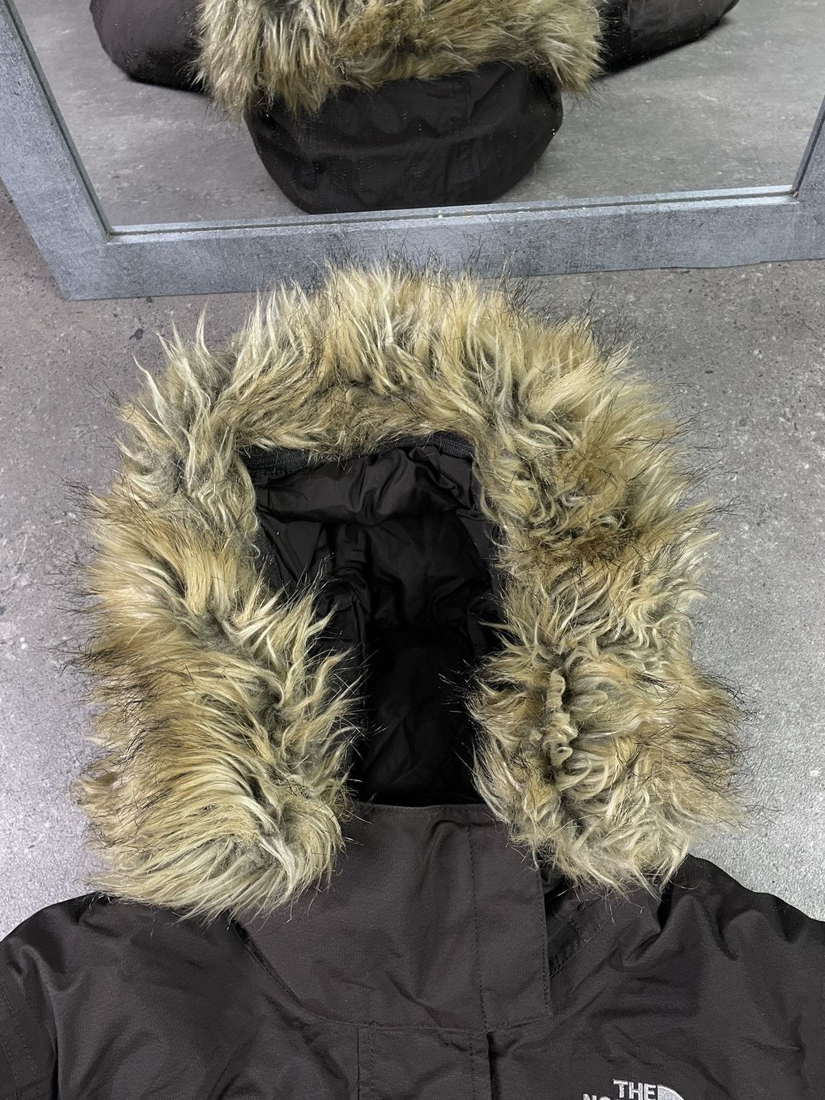 The North Face × Vintage Vintage Y2K The North Face Fur Hood Puffer Jacket Coat Size S / US 4 / IT 40 - 5 Thumbnail