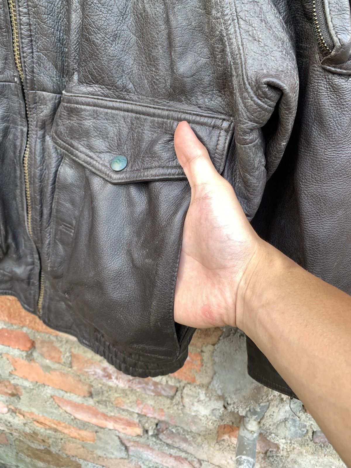 Avirex × Vintage 🔥Rare🔥Vintage 90s Avirex Leather Jacket Size US L / EU 52-54 / 3 - 4 Thumbnail