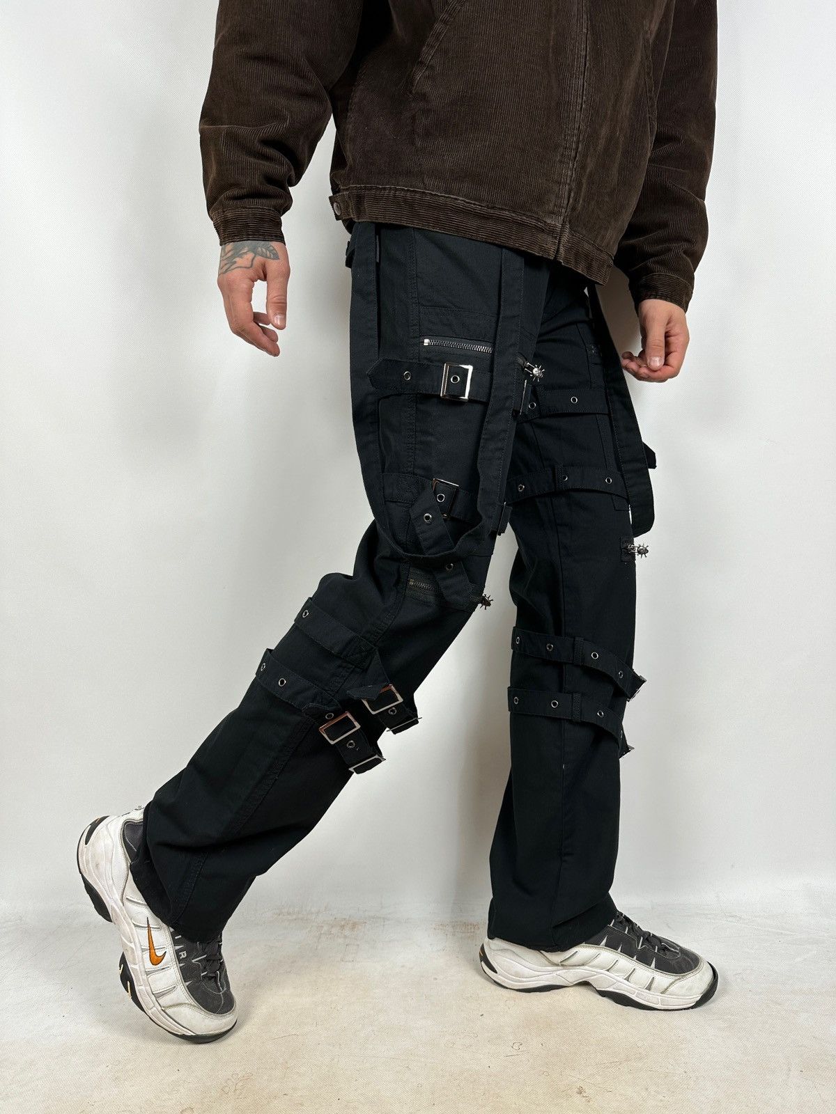 Queen Of Darkness Avant Garde Punk Goth Bondage Cargo Pants