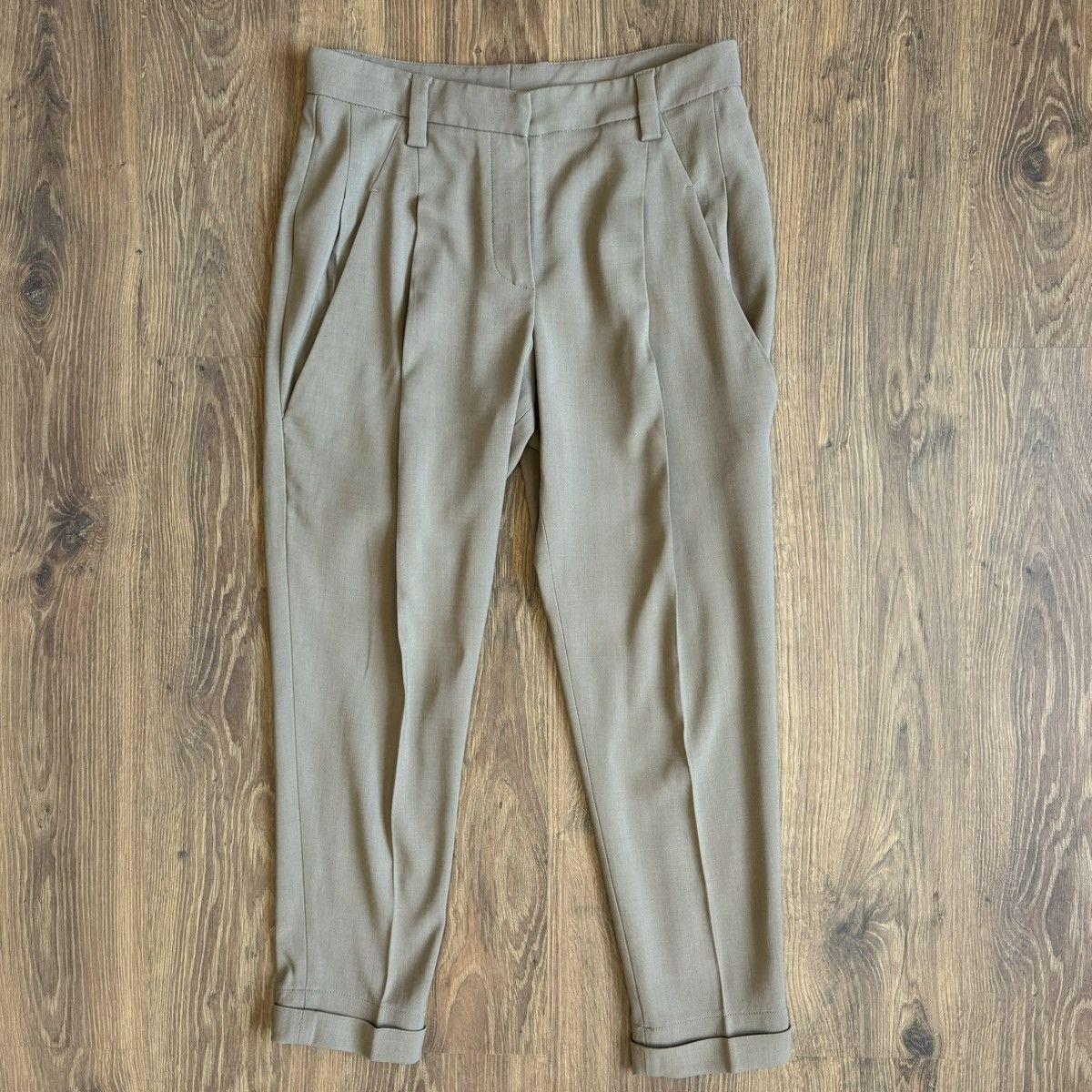 Brunello Cucinelli Brunello Cucinelli Wool Viscose Casual Pants Women’s USA 6 Size 28" / US 6 / IT 42 - 1 Thumbnail