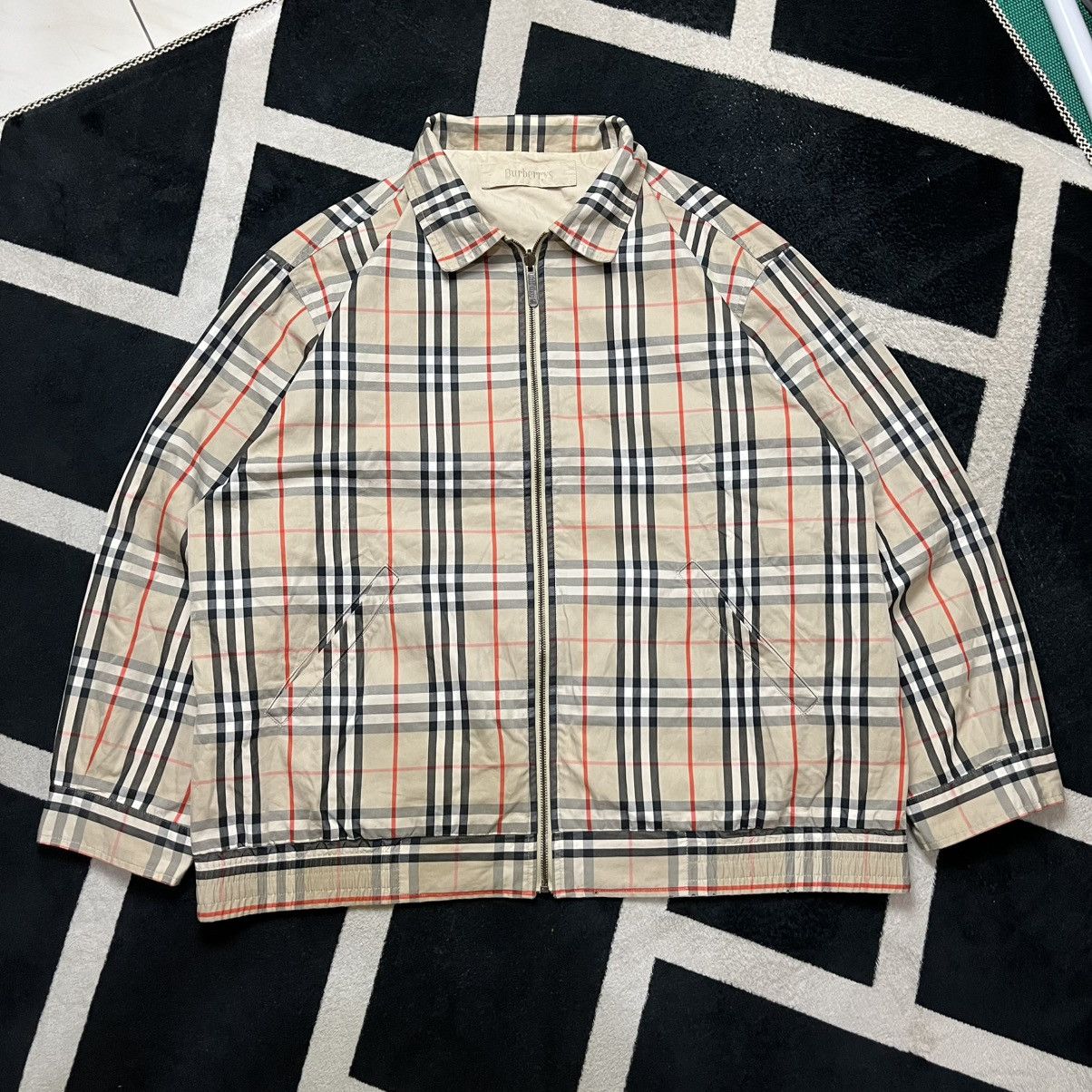 Burberry Vintage Burberry Reversible Nova Check Harrington Jacket Size US XL / EU 56 / 4 - 1 Thumbnail