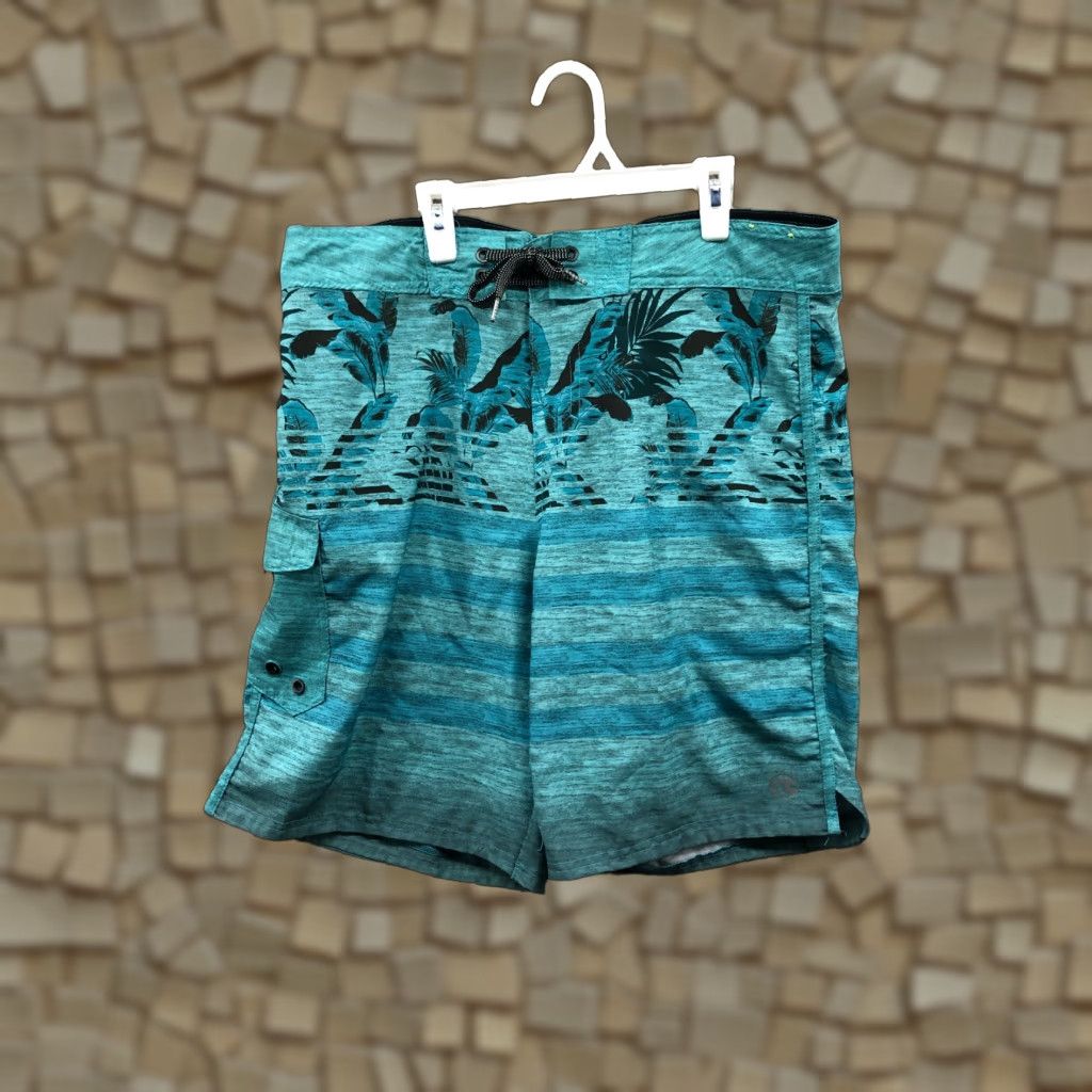 Swims Ocean Current Mens Hybrid Board Shorts 38 Green Swim 10" Inseam Stretch Regular Men Bottom Size US 36 / EU 52 - 1 Thumbnail