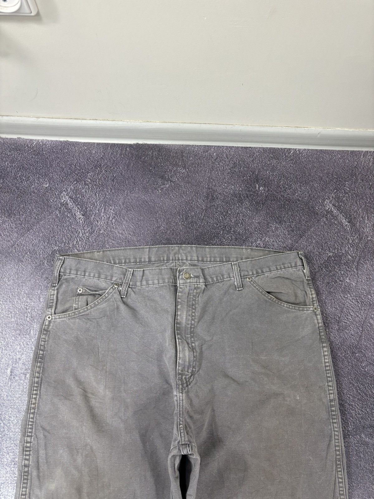 Dickies Vintage Dickies Gray Carpenter USA Work Baggy Pants Jeans Size US 40 / EU 56 - 10 Thumbnail