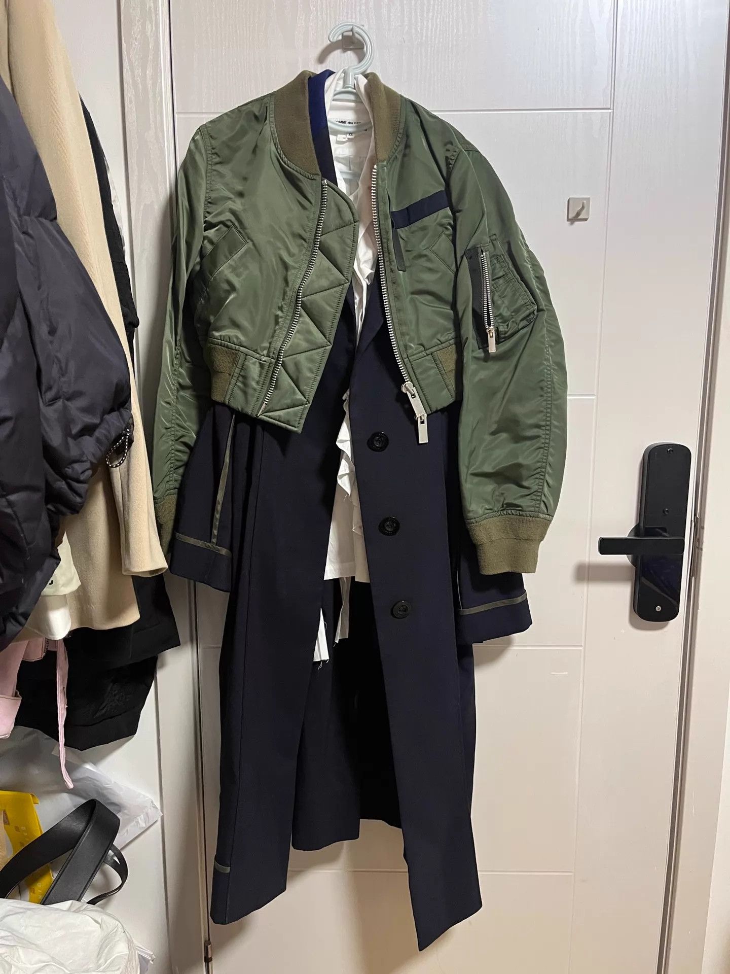 Sacai sacai Detachable Military Green & Blue Flight + Overcoat 2 Size US M / EU 48-50 / 2 - 1 Thumbnail