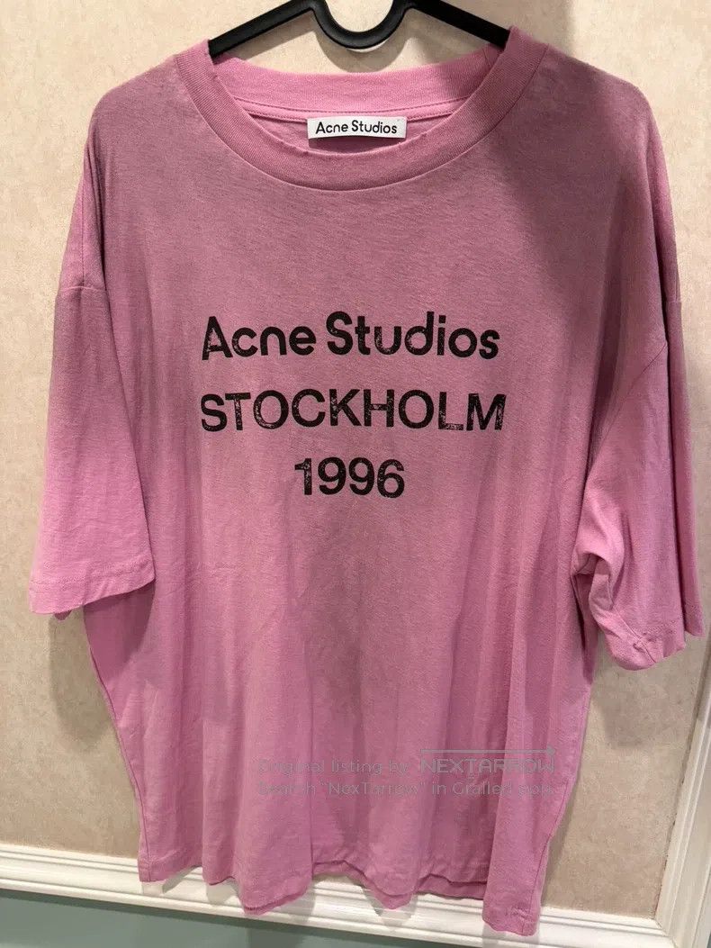 Acne Studios Acne Studios Dirty Pink 1996 Short Sleeve T-Shirt Size US S / EU 44-46 / 1 - 1 Thumbnail