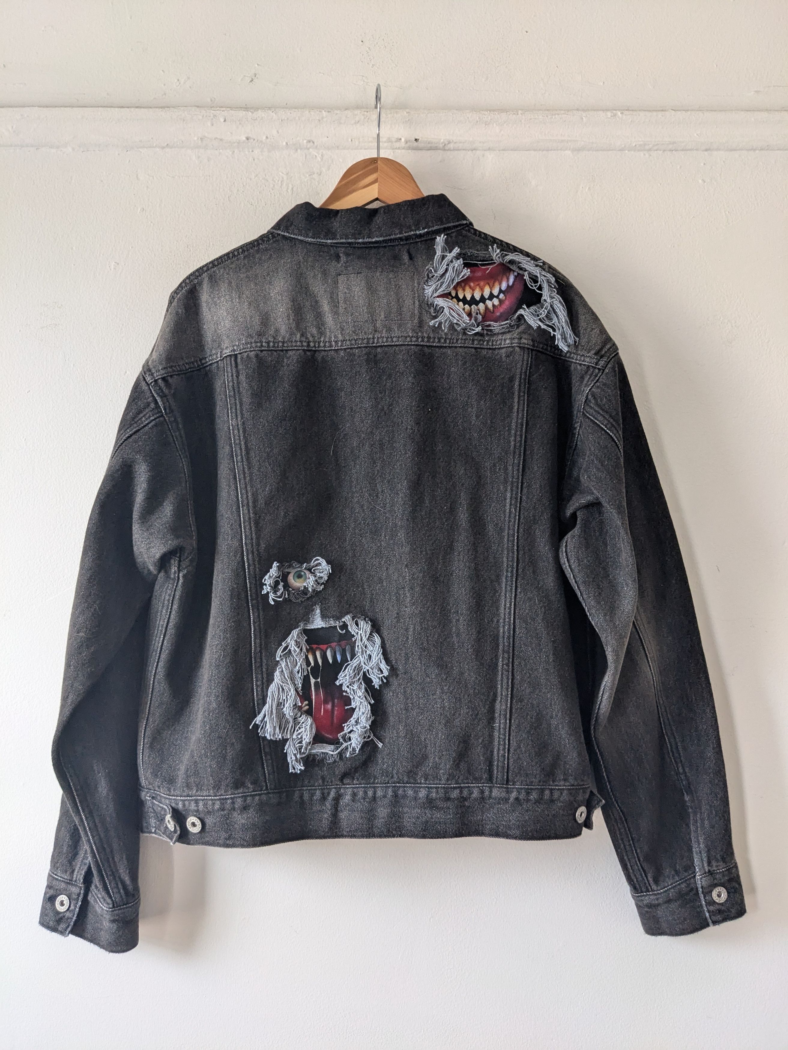 Doublet 21FW Recycled Denim Monster Repair Jacket Size US XL / EU 56 / 4 - 5 Thumbnail