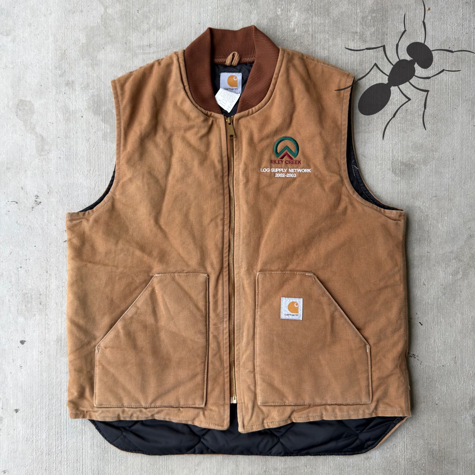 Carhartt × Vintage Carhartt V01 brown work wear vest Size US XL / EU 56 / 4 - 1 Thumbnail