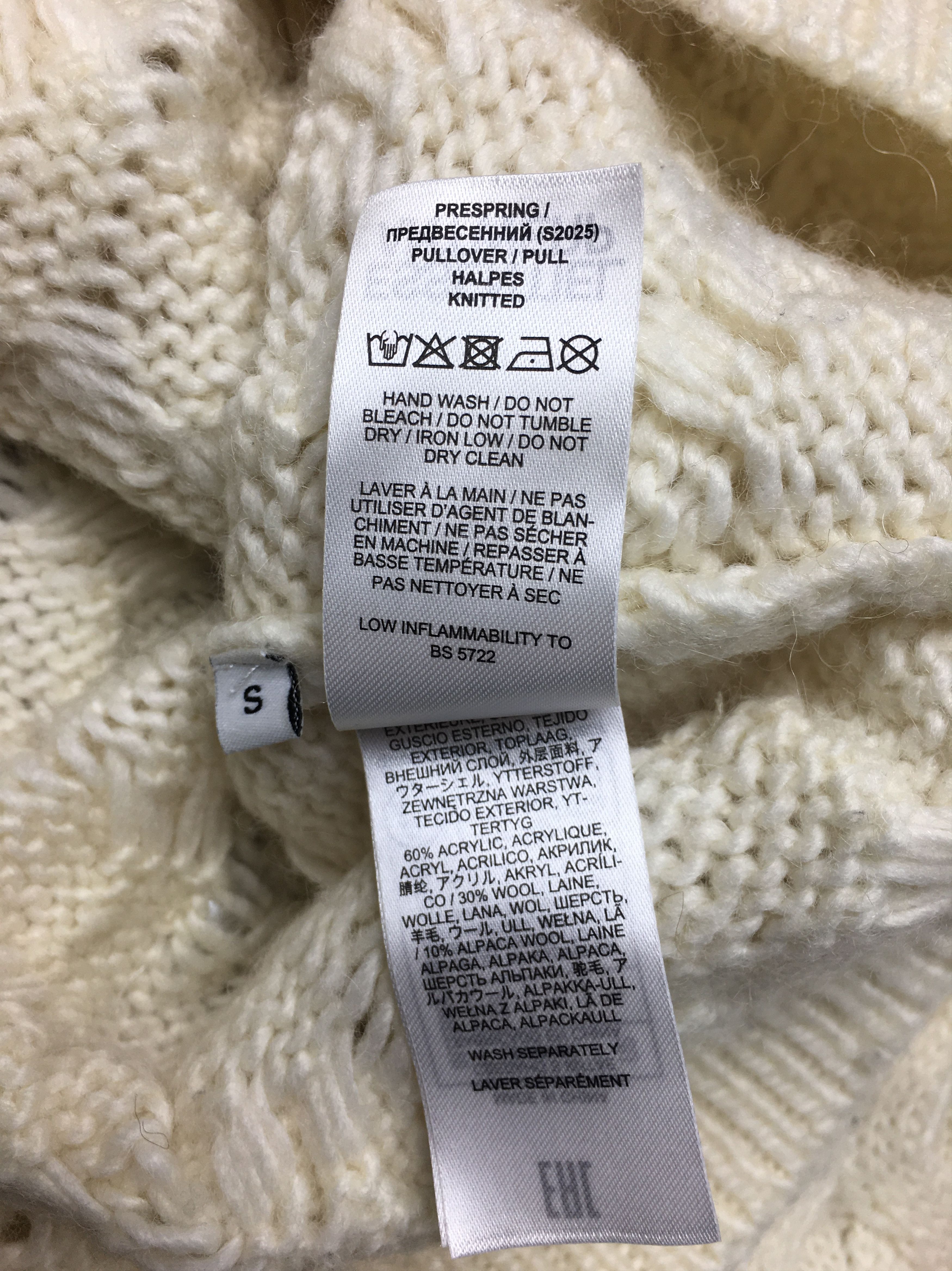 Essentiel Antwerp Essential Antwerp Cable Knitted Sweater Pearl Embellishments Size S / US 4 / IT 40 - 15 Thumbnail